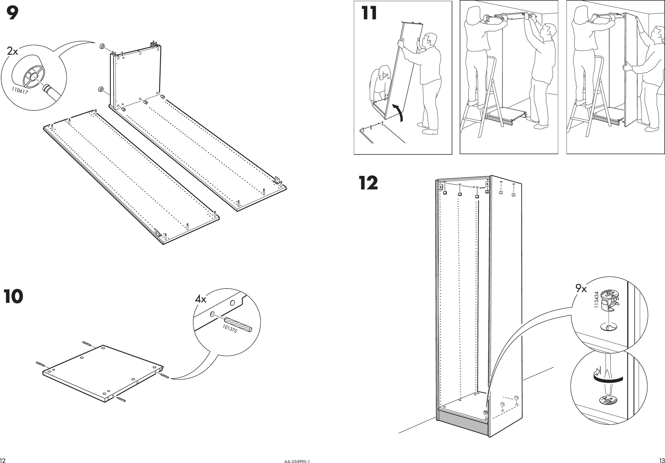 Page 12 of 12 - Ikea Ikea-Pax-Wardrobe-Frame-39X23X93-Assembly-Instruction