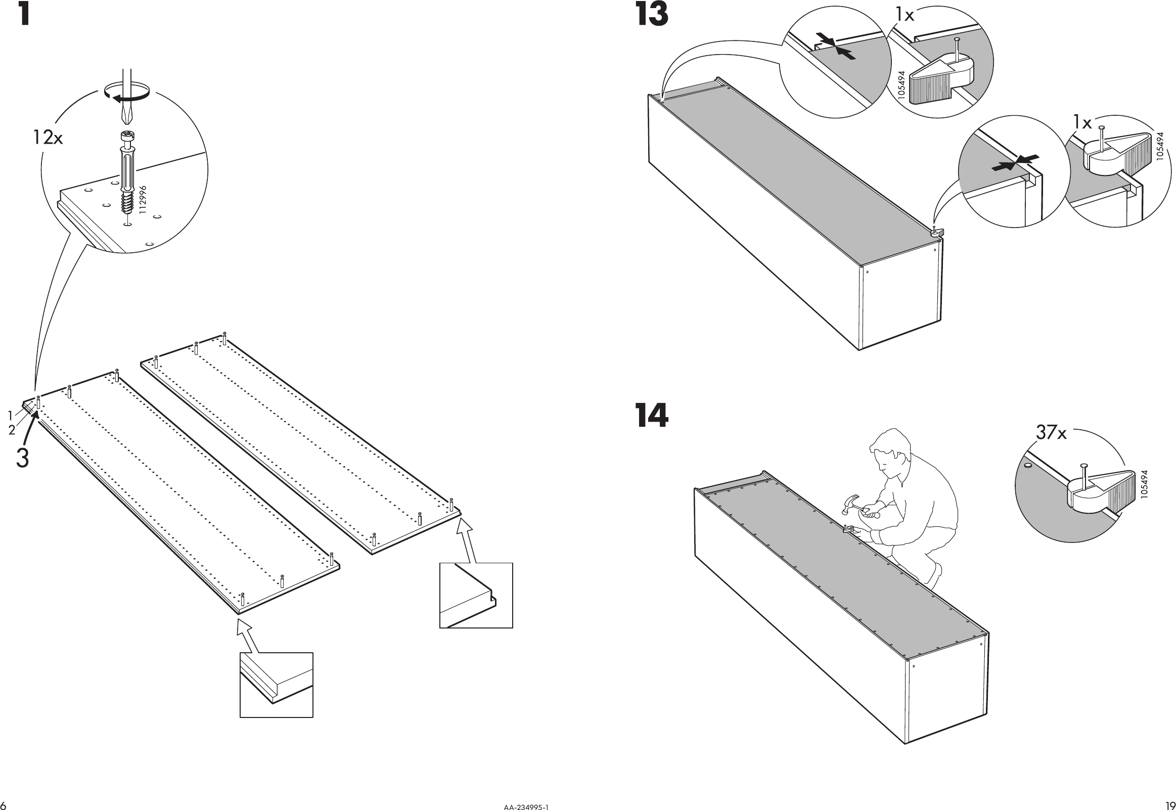 Page 6 of 12 - Ikea Ikea-Pax-Wardrobe-Frame-39X23X93-Assembly-Instruction