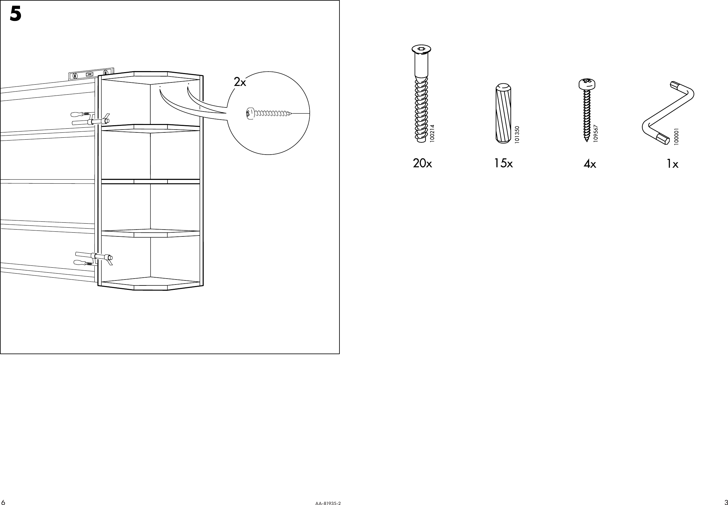 Page 3 of 4 - Ikea Ikea-Perfekt-Askome-End-Wall-Unit-12X39-Assembly-Instruction