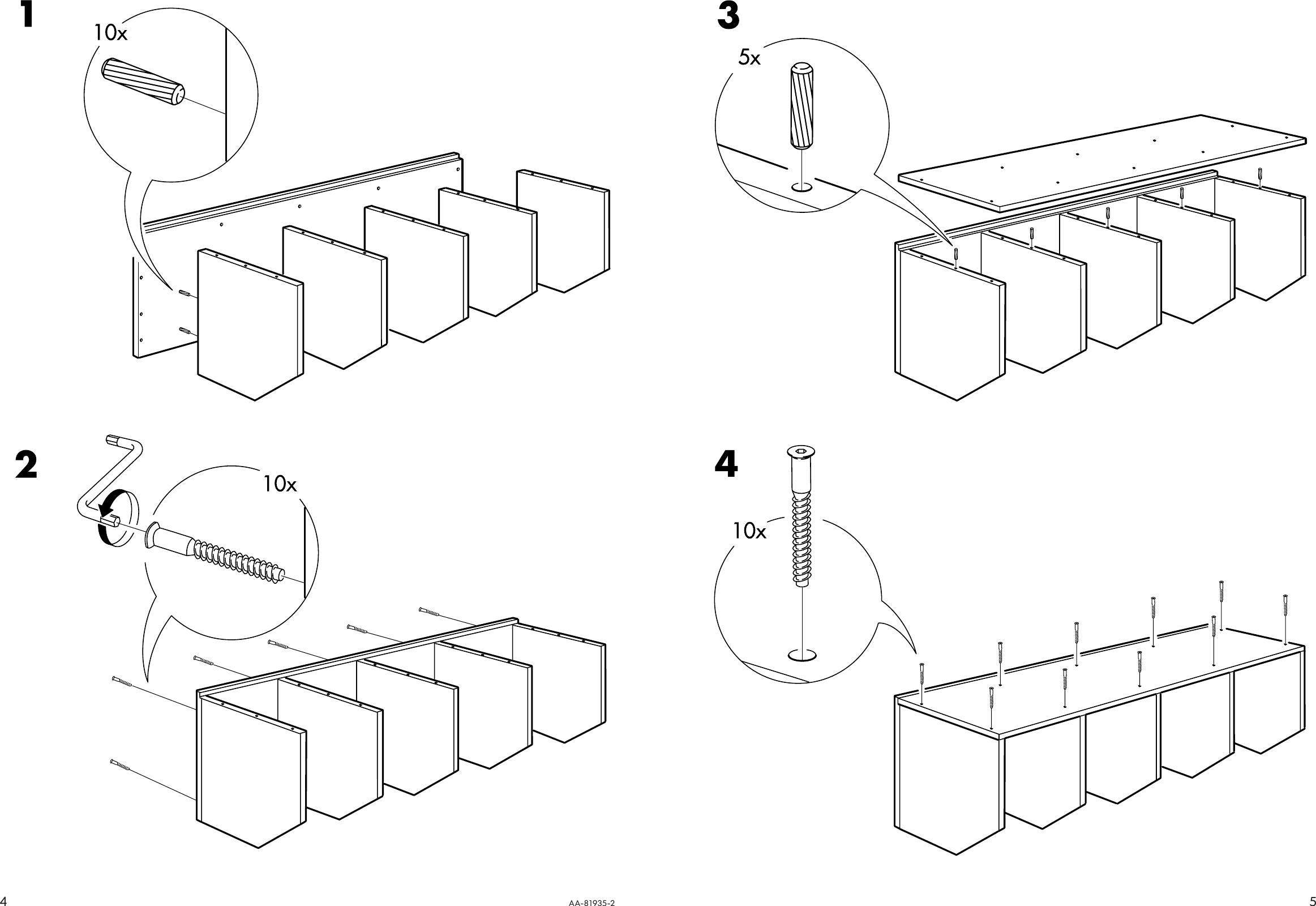 Page 4 of 4 - Ikea Ikea-Perfekt-Askome-End-Wall-Unit-12X39-Assembly-Instruction