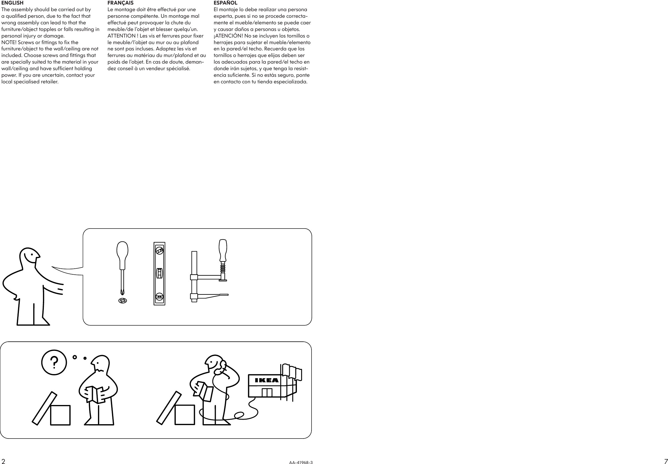 Page 2 of 4 - Ikea Ikea-Perfekt-End-Wall-Unit-12X39-Assembly-Instruction