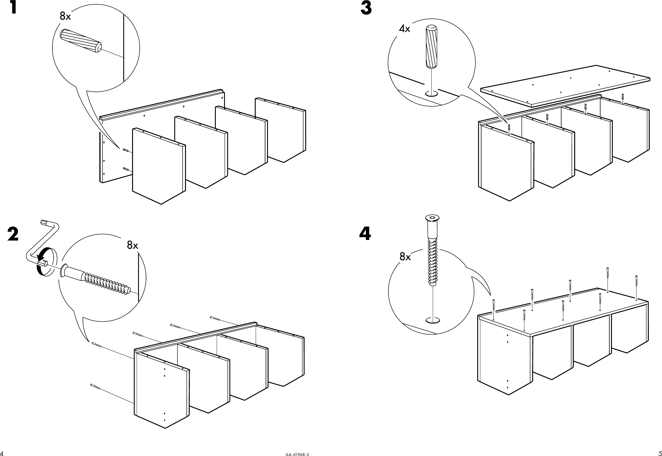 Page 4 of 4 - Ikea Ikea-Perfekt-End-Wall-Unit-12X39-Assembly-Instruction