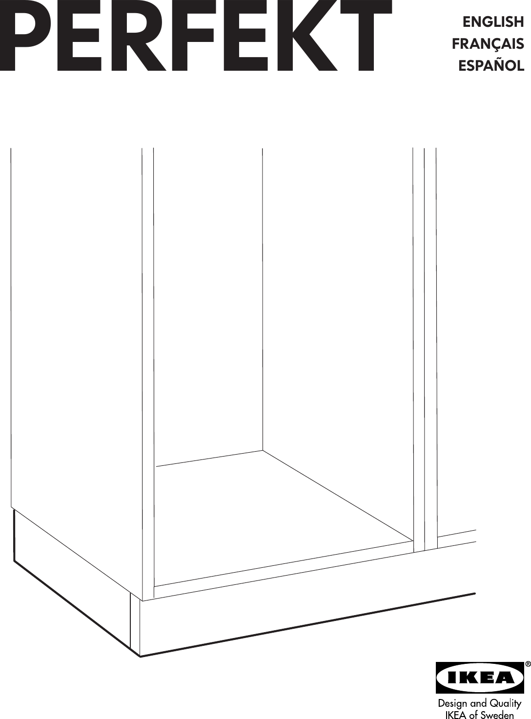 Page 1 of 12 - Ikea Ikea-Perfekt-Plinth-88-Assembly-Instruction