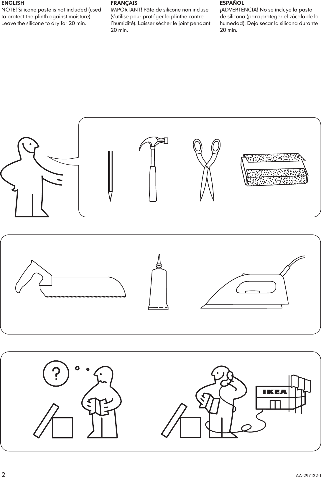 Page 2 of 12 - Ikea Ikea-Perfekt-Plinth-88-Assembly-Instruction