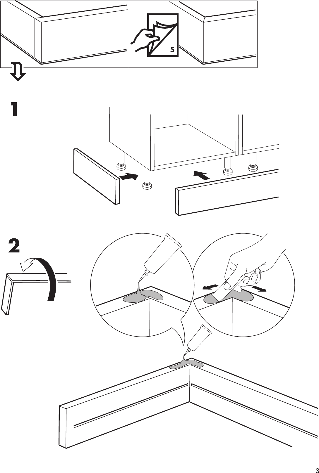 Page 3 of 12 - Ikea Ikea-Perfekt-Plinth-88-Assembly-Instruction