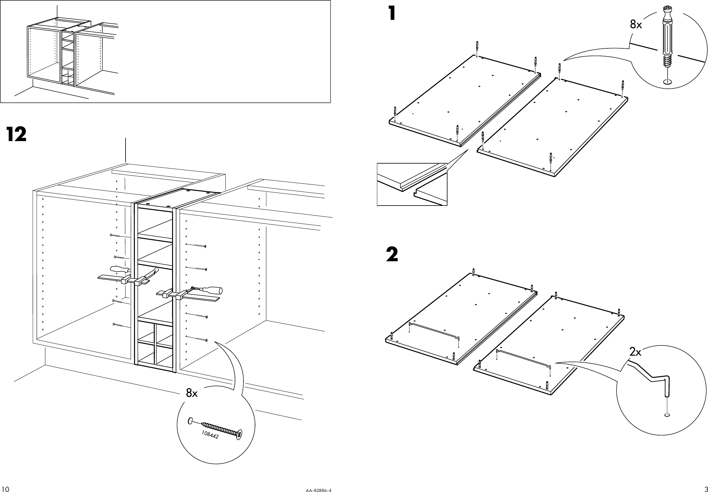 Page 3 of 6 - Ikea Ikea-Perfekt-Shelf-W-2-Drawers-9X30-Assembly-Instruction-2  Ikea-perfekt-shelf-w-2-drawers-9x30-assembly-instruction