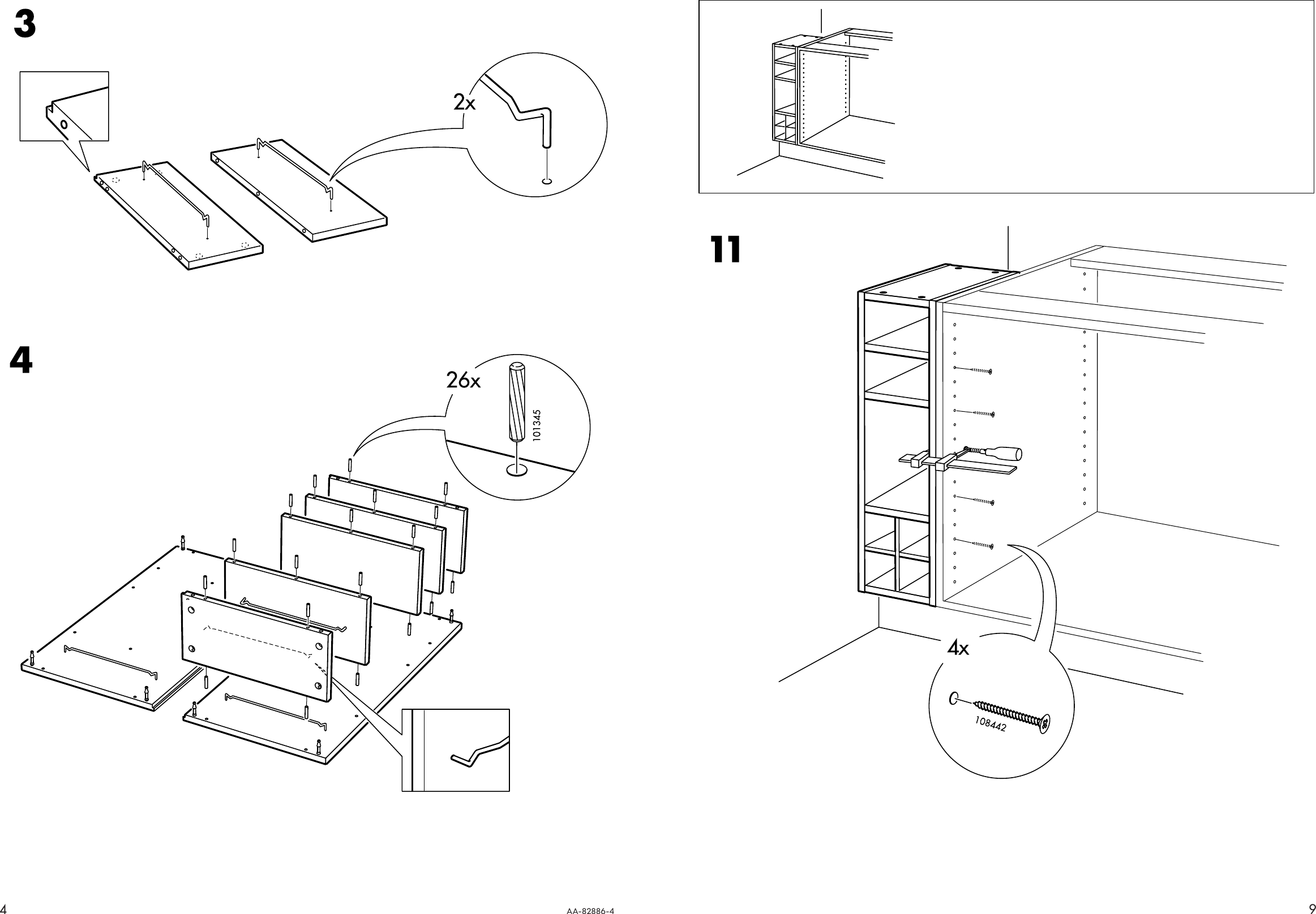 Page 4 of 6 - Ikea Ikea-Perfekt-Shelf-W-2-Drawers-9X30-Assembly-Instruction-2  Ikea-perfekt-shelf-w-2-drawers-9x30-assembly-instruction