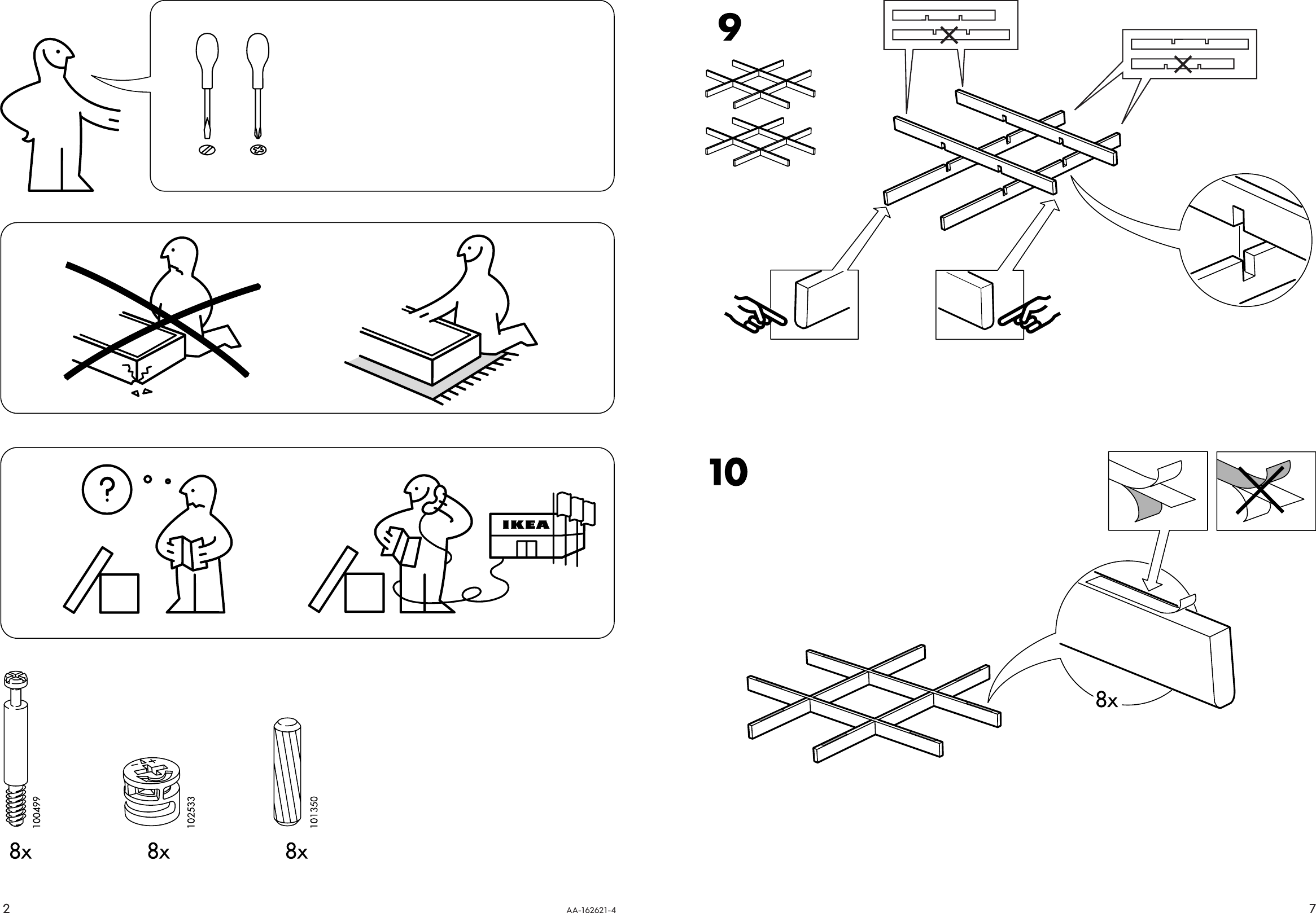 Ikea Pilbo Coffee Table 46 1 2X24 Assembly Instruction