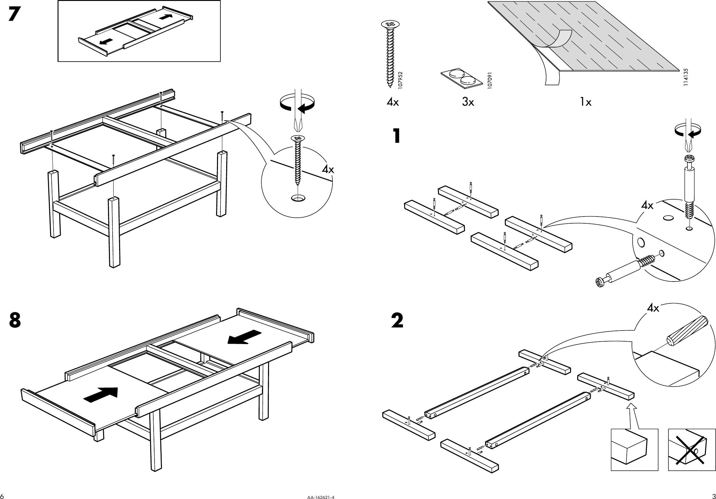 Page 3 of 4 - Ikea Ikea-Pilbo-Coffee-Table-46-1-2X24-Assembly-Instruction