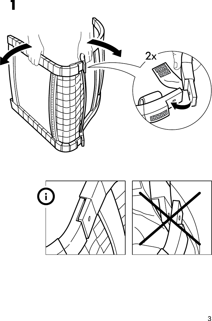 Page 3 of 8 - Ikea Ikea-Poang-Chair-Frame-W-Webbing-Assembly-Instruction