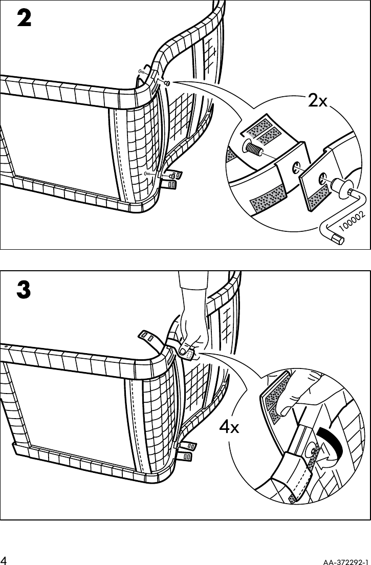 Page 4 of 8 - Ikea Ikea-Poang-Chair-Frame-W-Webbing-Assembly-Instruction