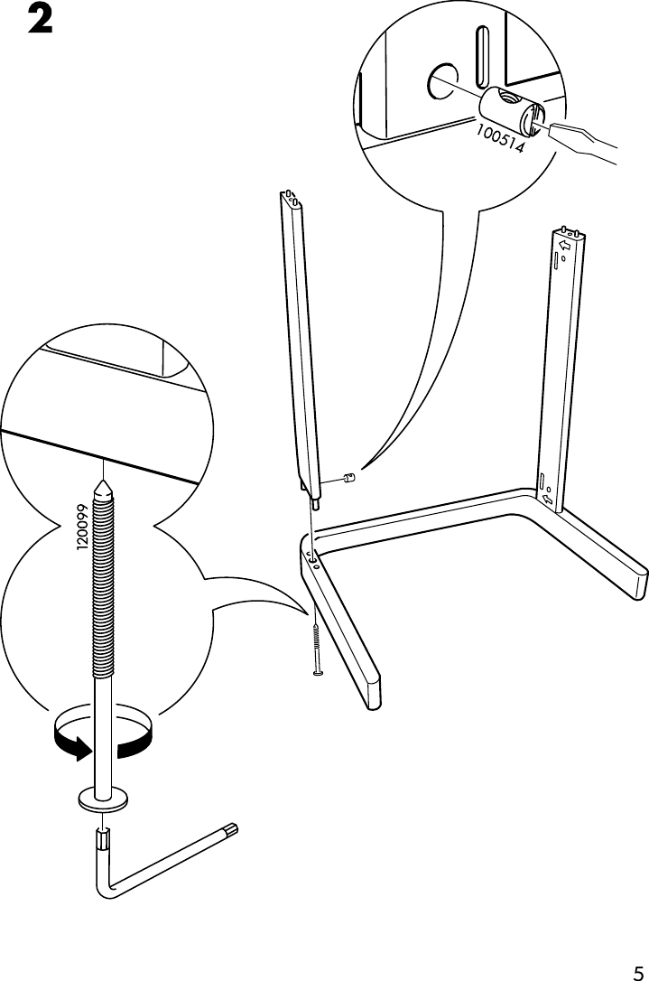 Page 5 of 8 - Ikea Ikea-Poang-Footstool-Frame-W-Webbing-Assembly-Instruction