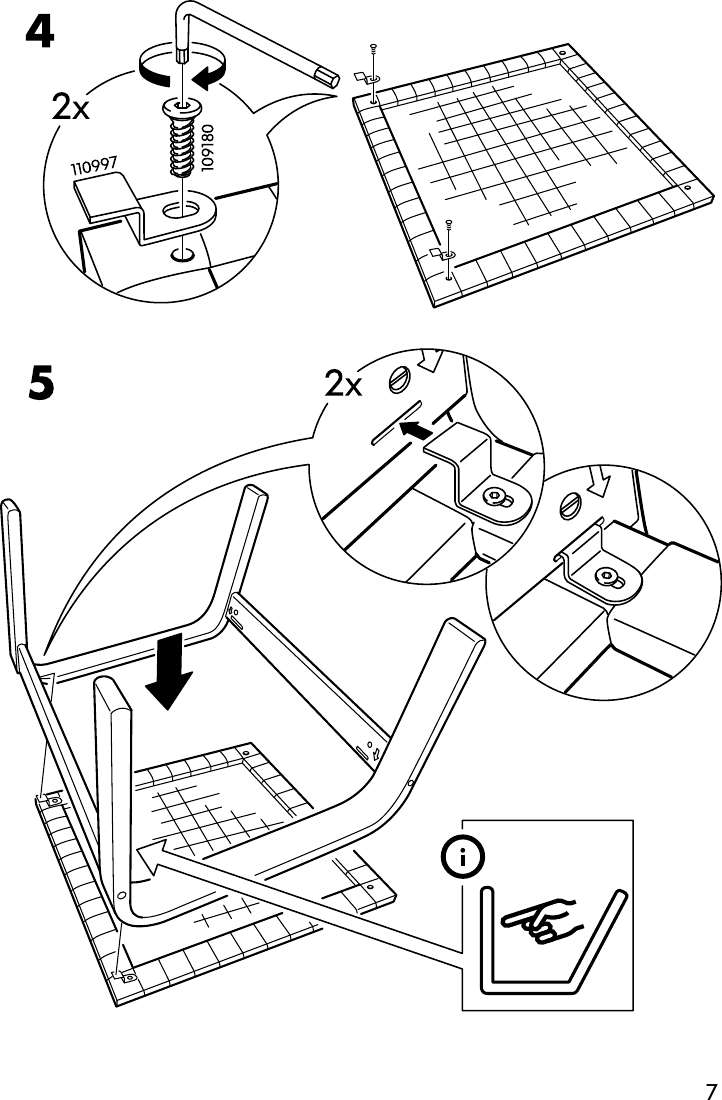 Page 7 of 8 - Ikea Ikea-Poang-Footstool-Frame-W-Webbing-Assembly-Instruction