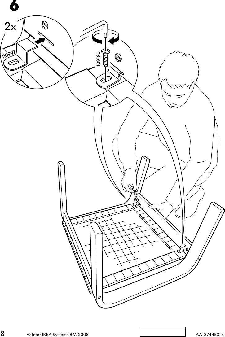 Page 8 of 8 - Ikea Ikea-Poang-Footstool-Frame-W-Webbing-Assembly-Instruction