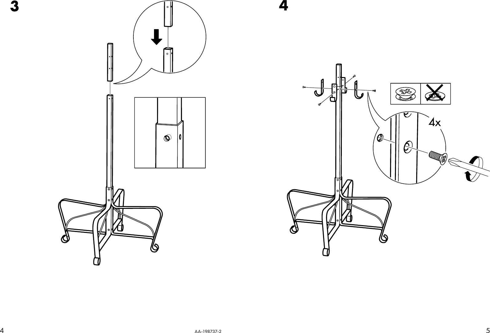 Page 4 of 4 - Ikea Ikea-Portis-Hat-Coat-Stand-75-1-4-Assembly-Instruction