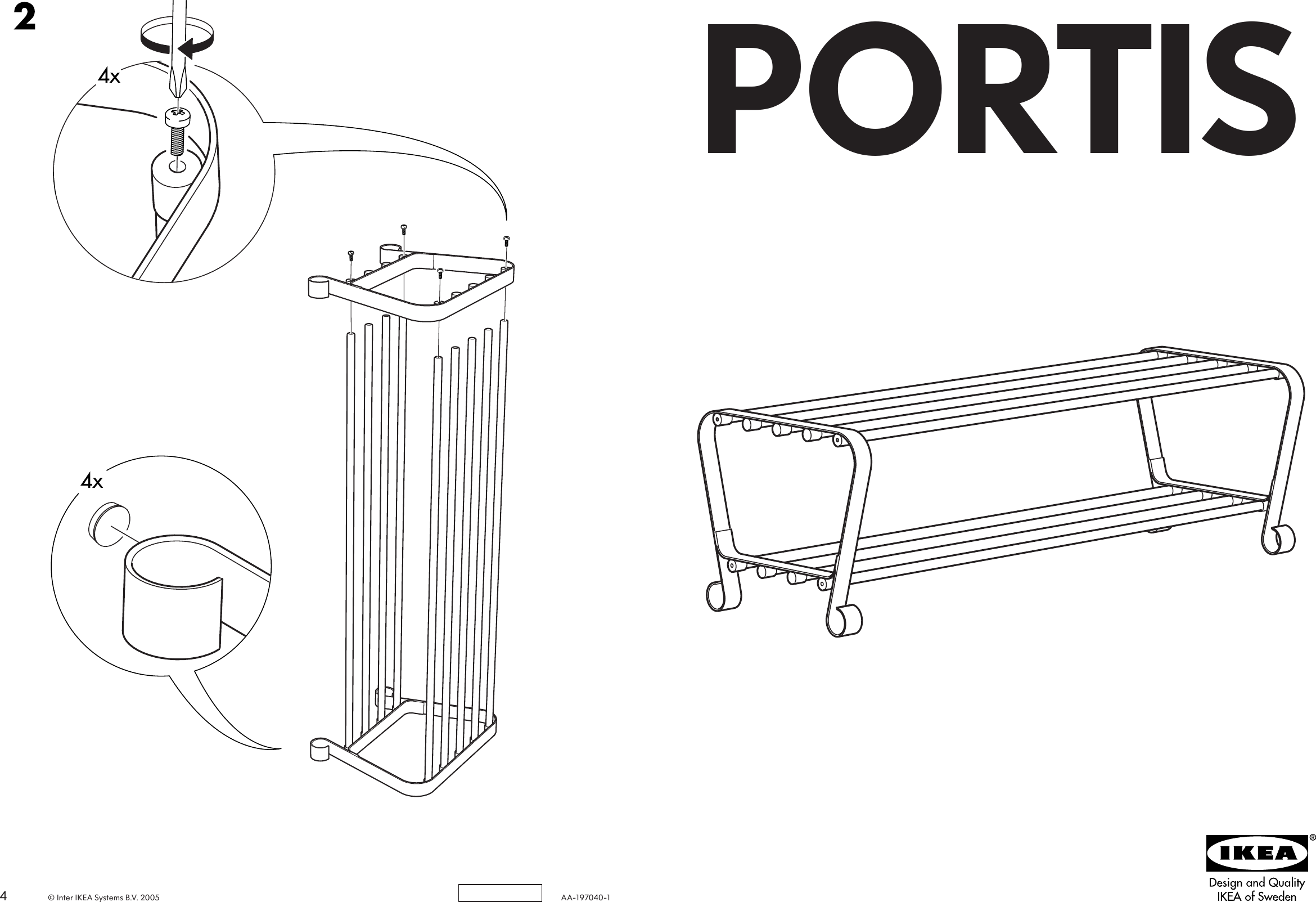 Page 1 of 2 - Ikea Ikea-Portis-Shoe-Rack-35-3-8-Assembly-Instruction-3  Ikea-portis-shoe-rack-35-3-8-assembly-instruction