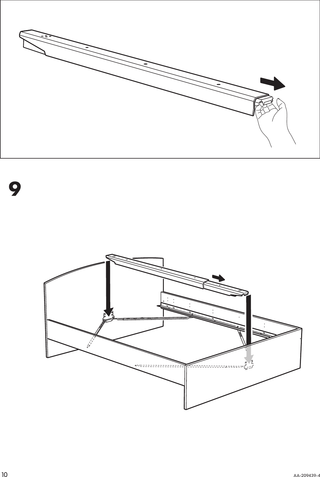 Page 10 of 12 - Ikea Ikea-Ramberg-Bed-Frame-Full-Double-Assembly-Instruction