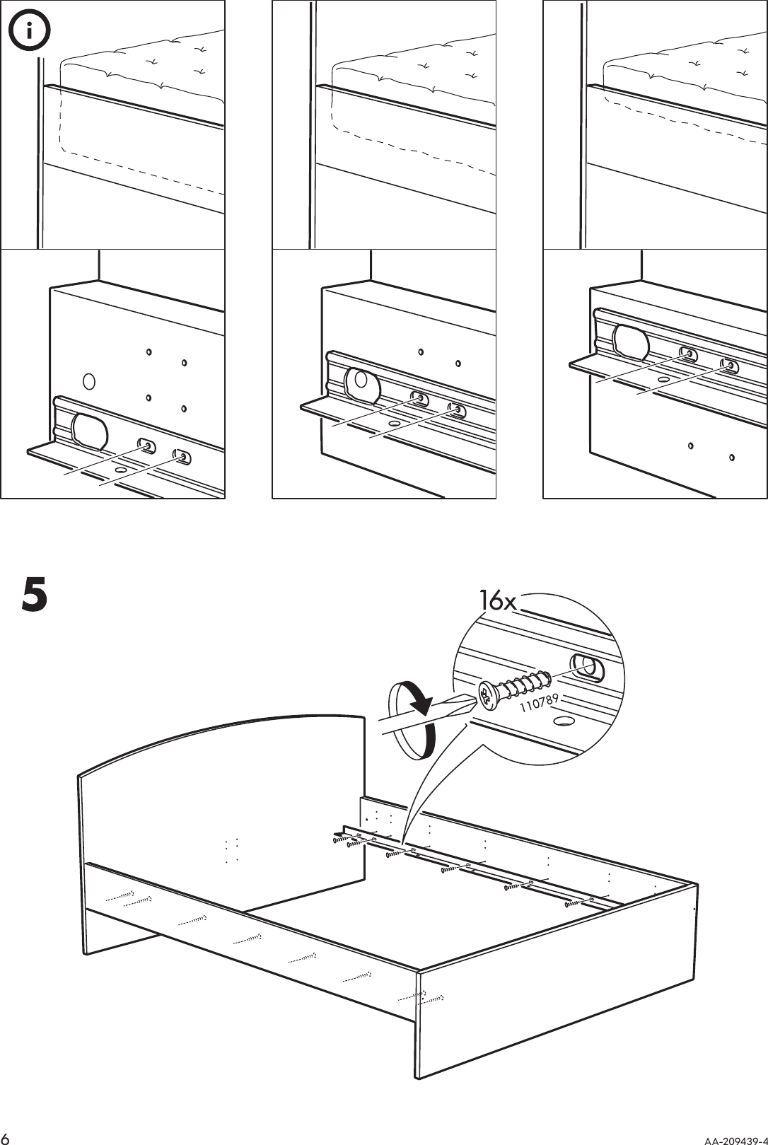 Page 6 of 12 - Ikea Ikea-Ramberg-Bed-Frame-Full-Double-Assembly-Instruction