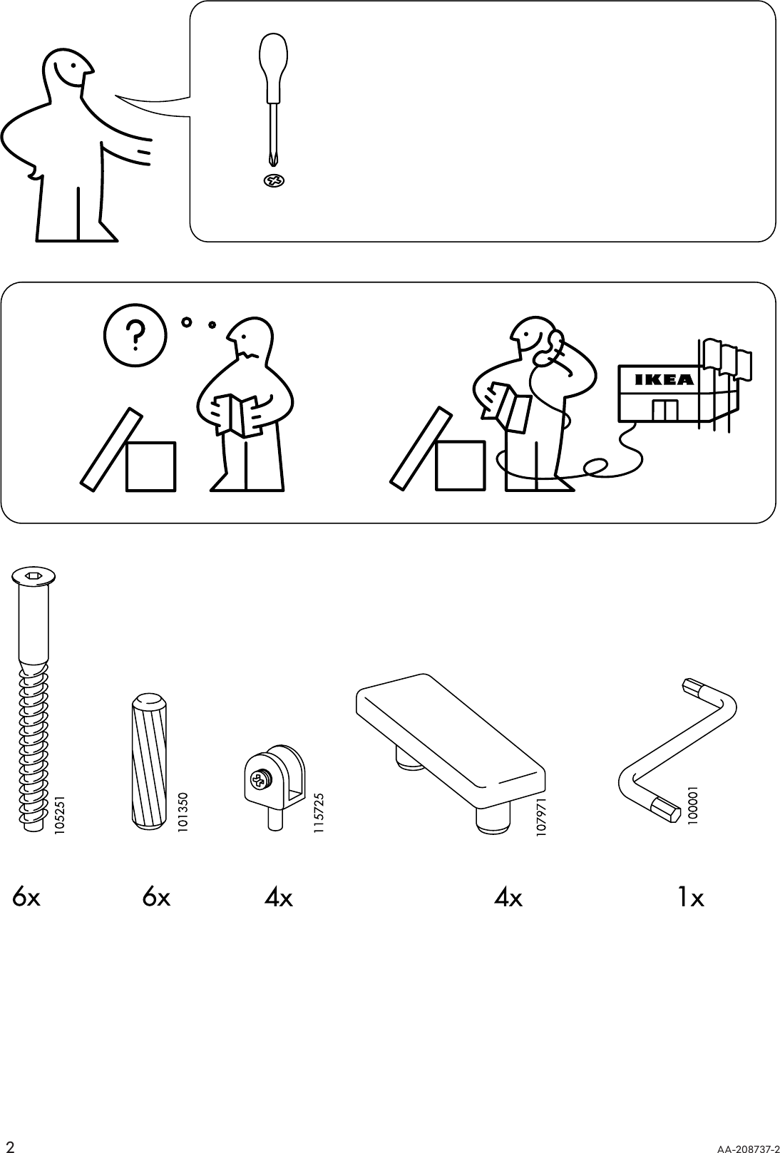 Page 2 of 8 - Ikea Ikea-Ramberg-Bedside-Table-18X14-Assembly-Instruction