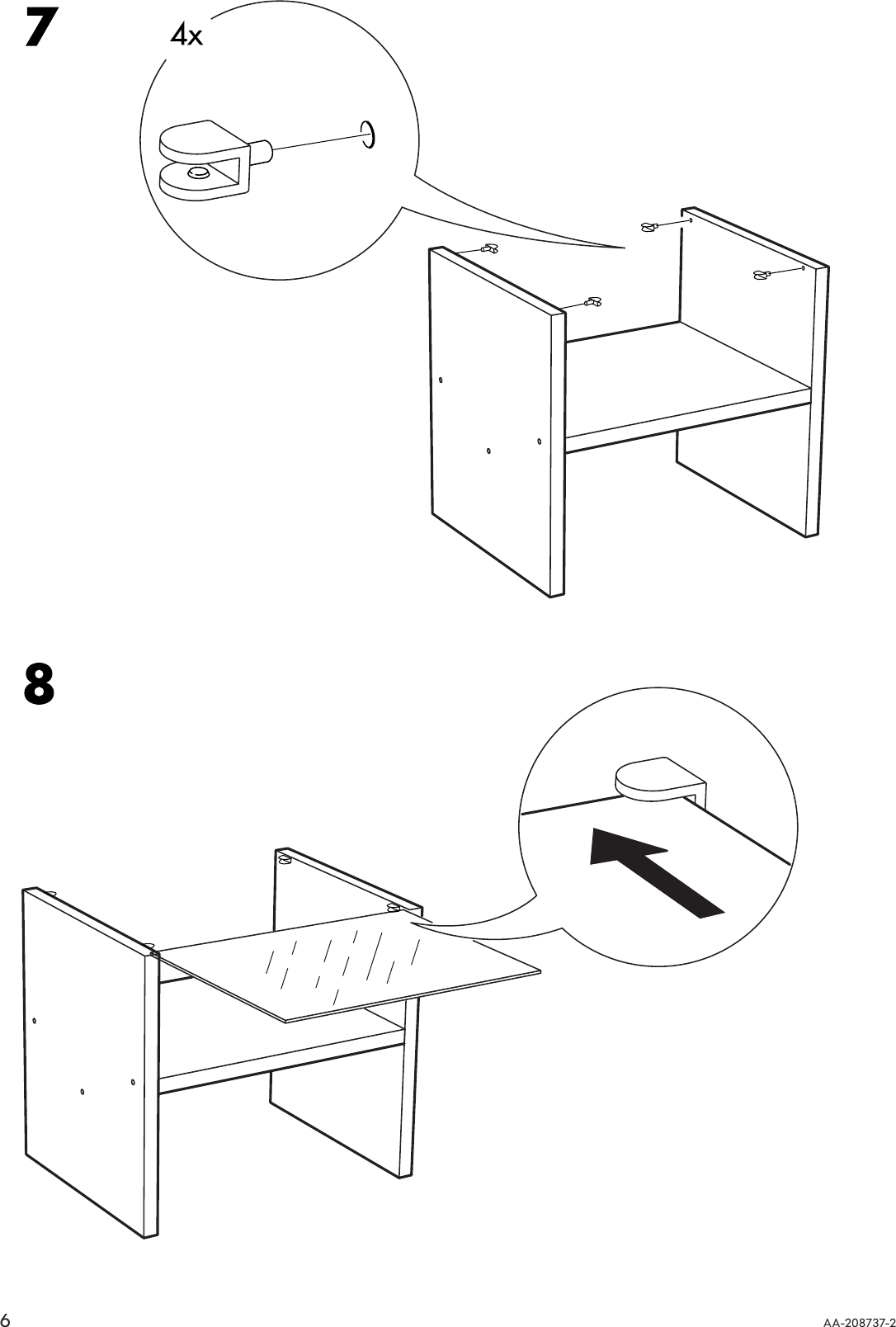 Page 6 of 8 - Ikea Ikea-Ramberg-Bedside-Table-18X14-Assembly-Instruction