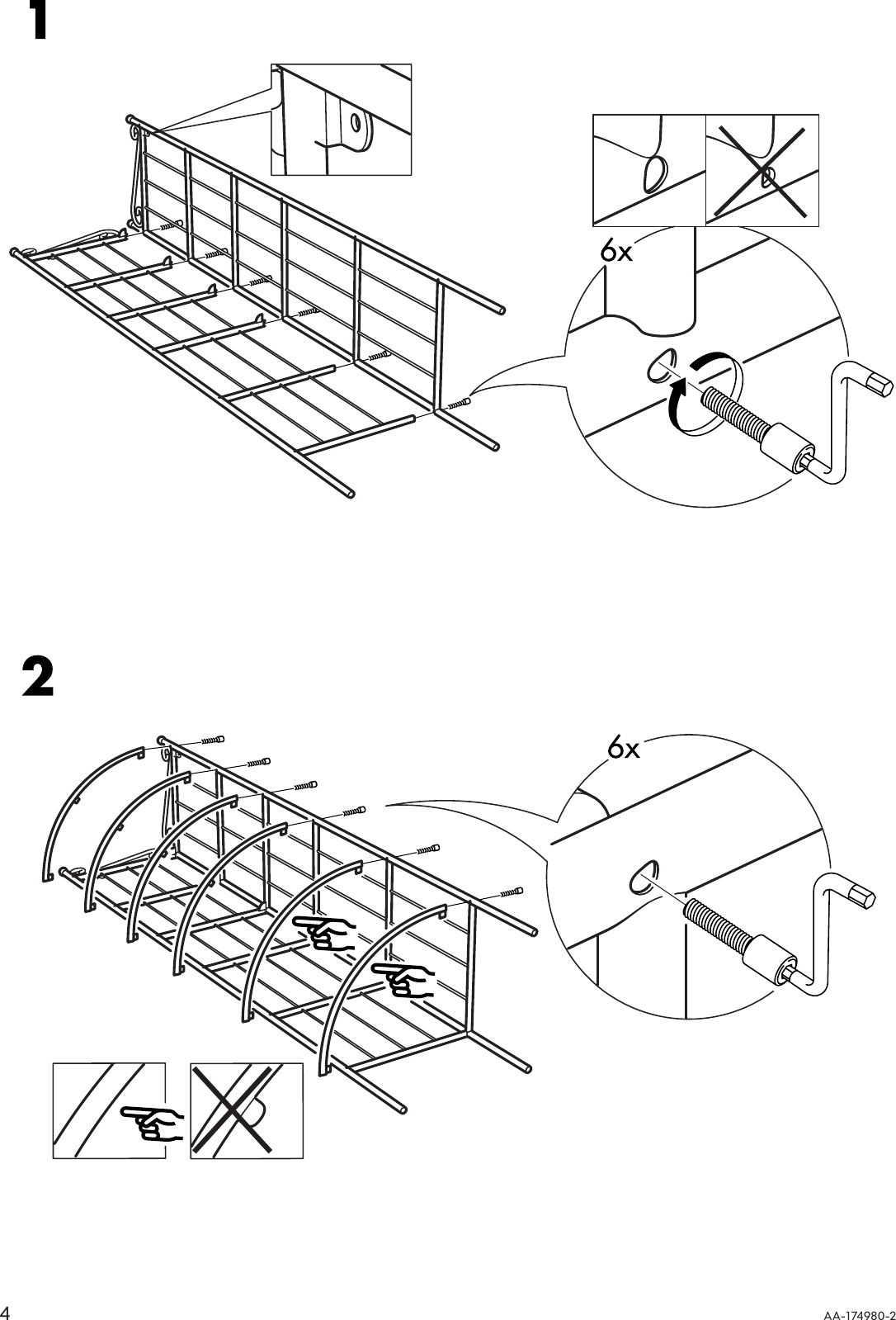 Page 4 of 8 - Ikea Ikea-Rannskar-Corner-Shelf-Unit-Assembly-Instruction