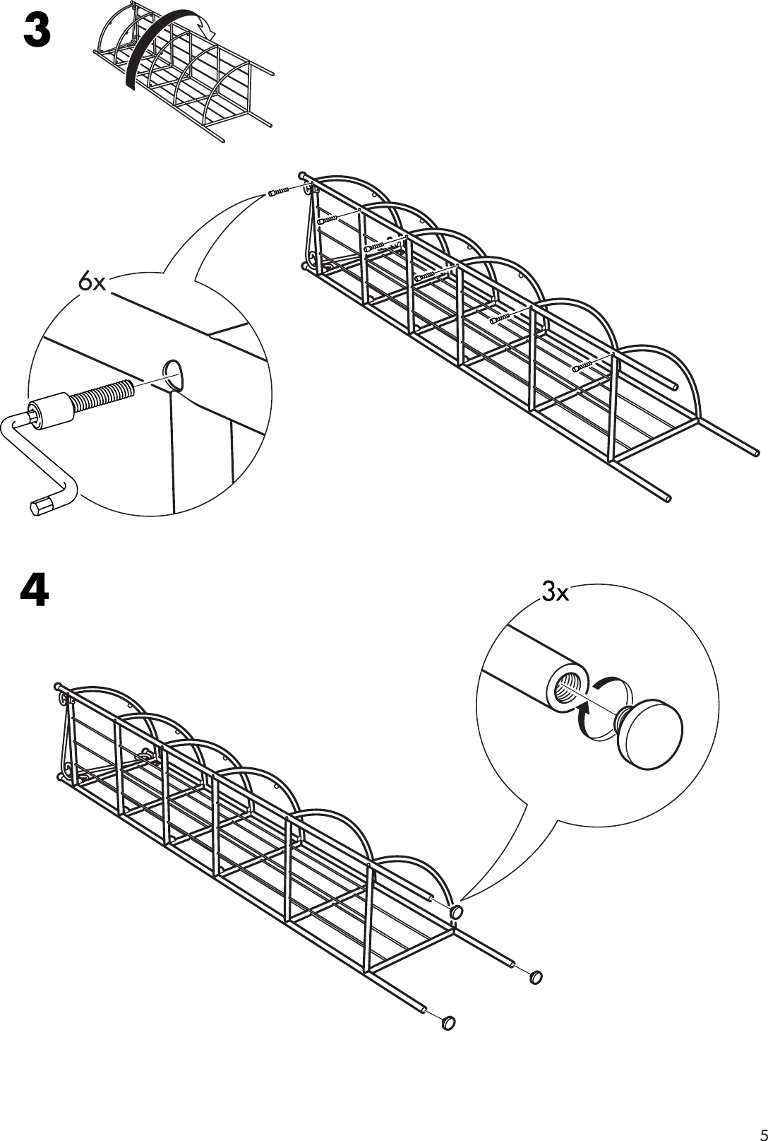 Page 5 of 8 - Ikea Ikea-Rannskar-Corner-Shelf-Unit-Assembly-Instruction