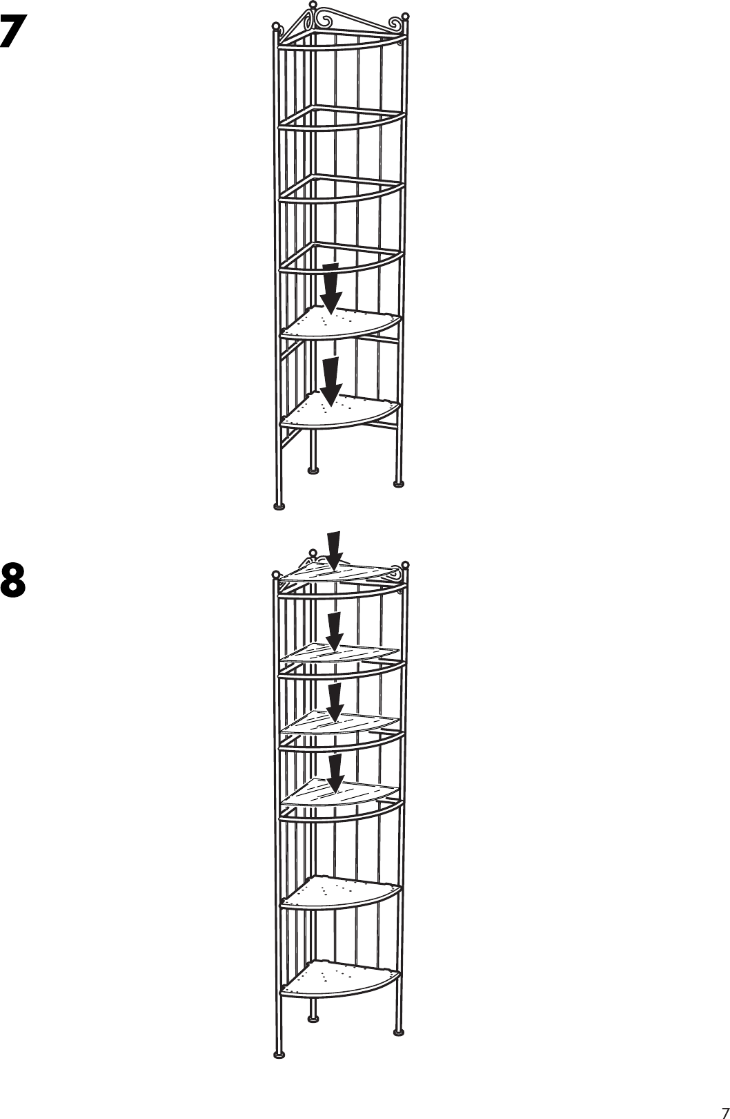 Page 7 of 8 - Ikea Ikea-Rannskar-Corner-Shelf-Unit-Assembly-Instruction