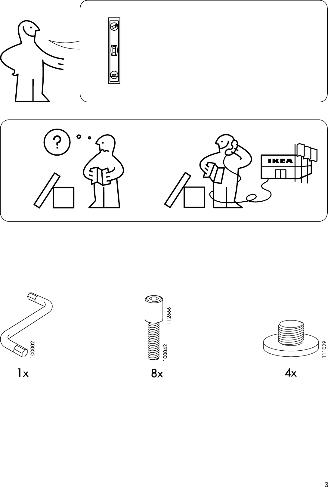 Page 3 of 8 - Ikea Ikea-Rannskar-Shelving-Unit-17X41-Assembly-Instruction