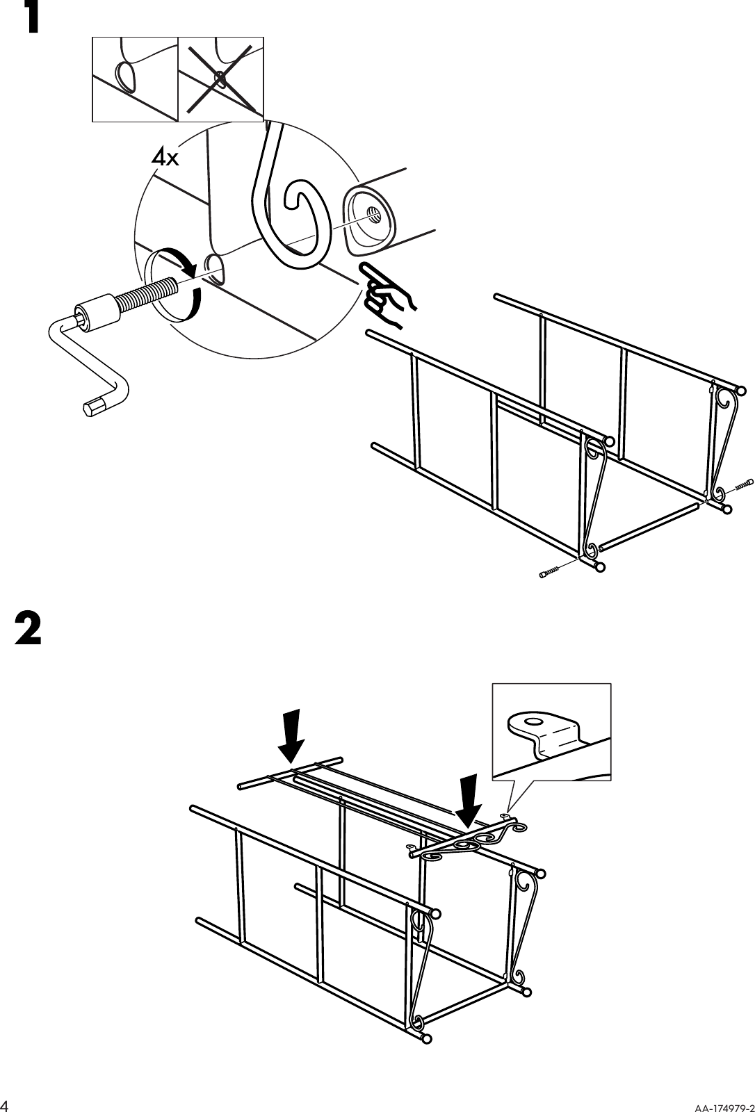 Page 4 of 8 - Ikea Ikea-Rannskar-Shelving-Unit-17X41-Assembly-Instruction
