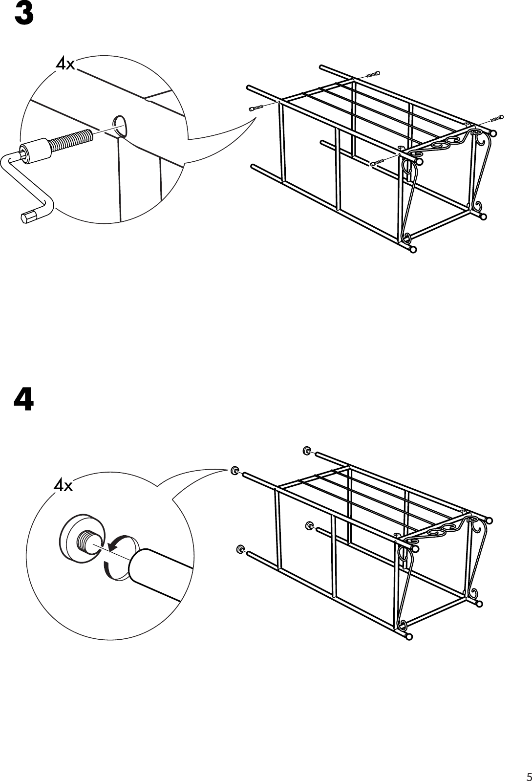 Page 5 of 8 - Ikea Ikea-Rannskar-Shelving-Unit-17X41-Assembly-Instruction