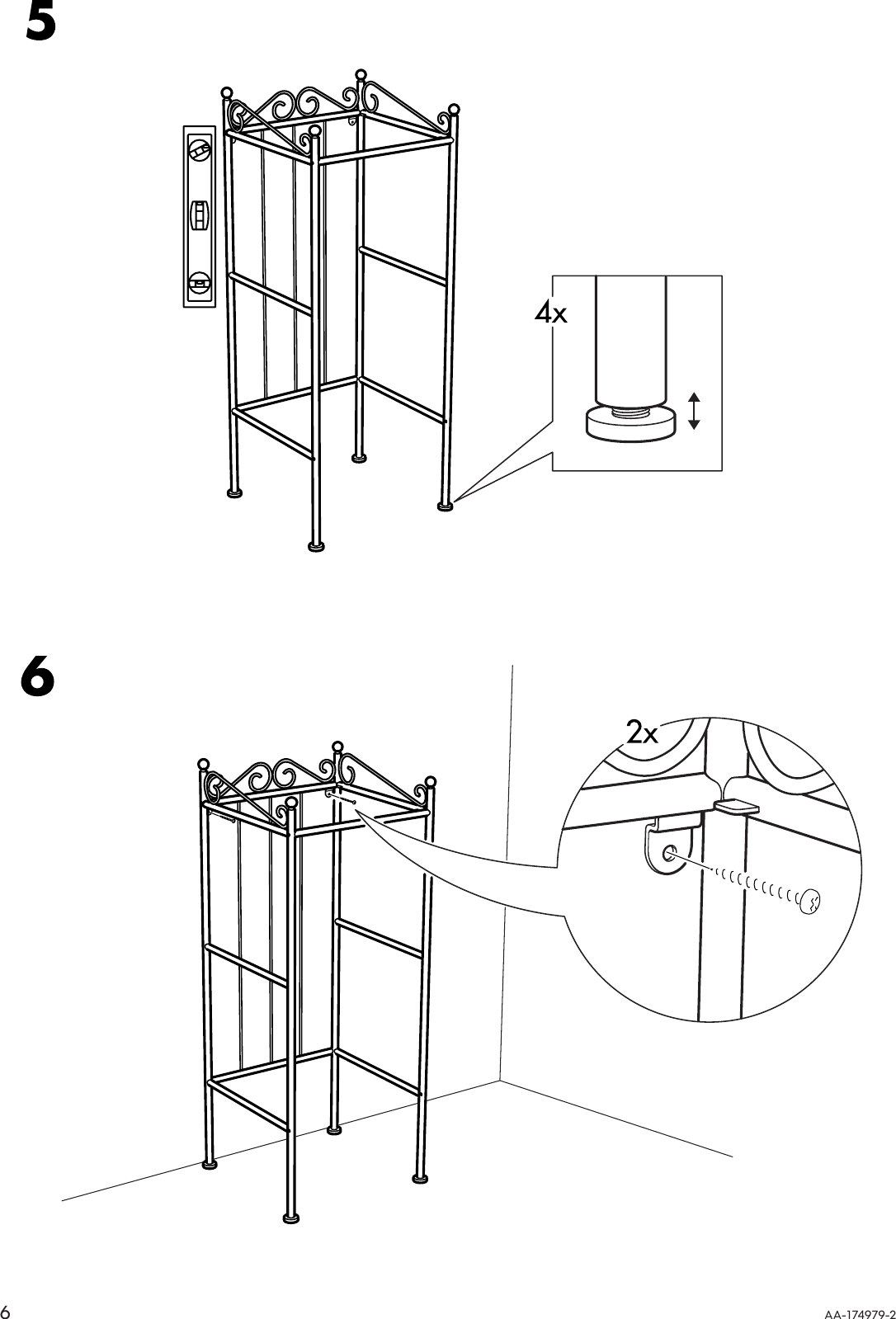 Page 6 of 8 - Ikea Ikea-Rannskar-Shelving-Unit-17X41-Assembly-Instruction