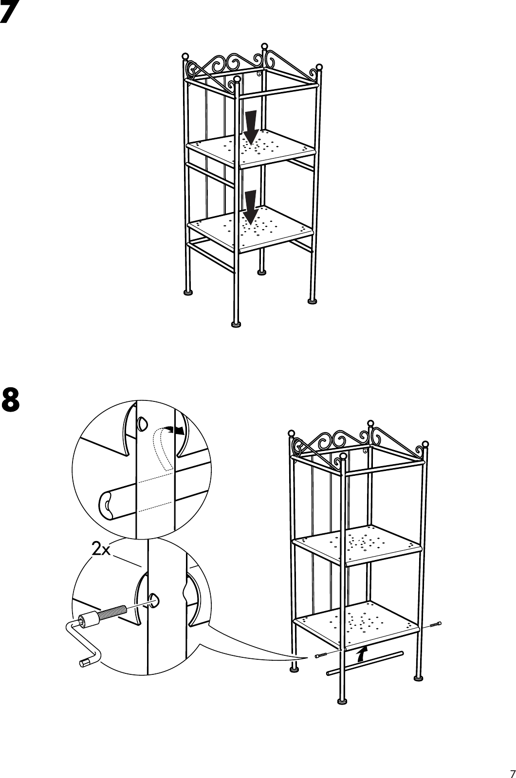 Page 7 of 8 - Ikea Ikea-Rannskar-Shelving-Unit-17X41-Assembly-Instruction