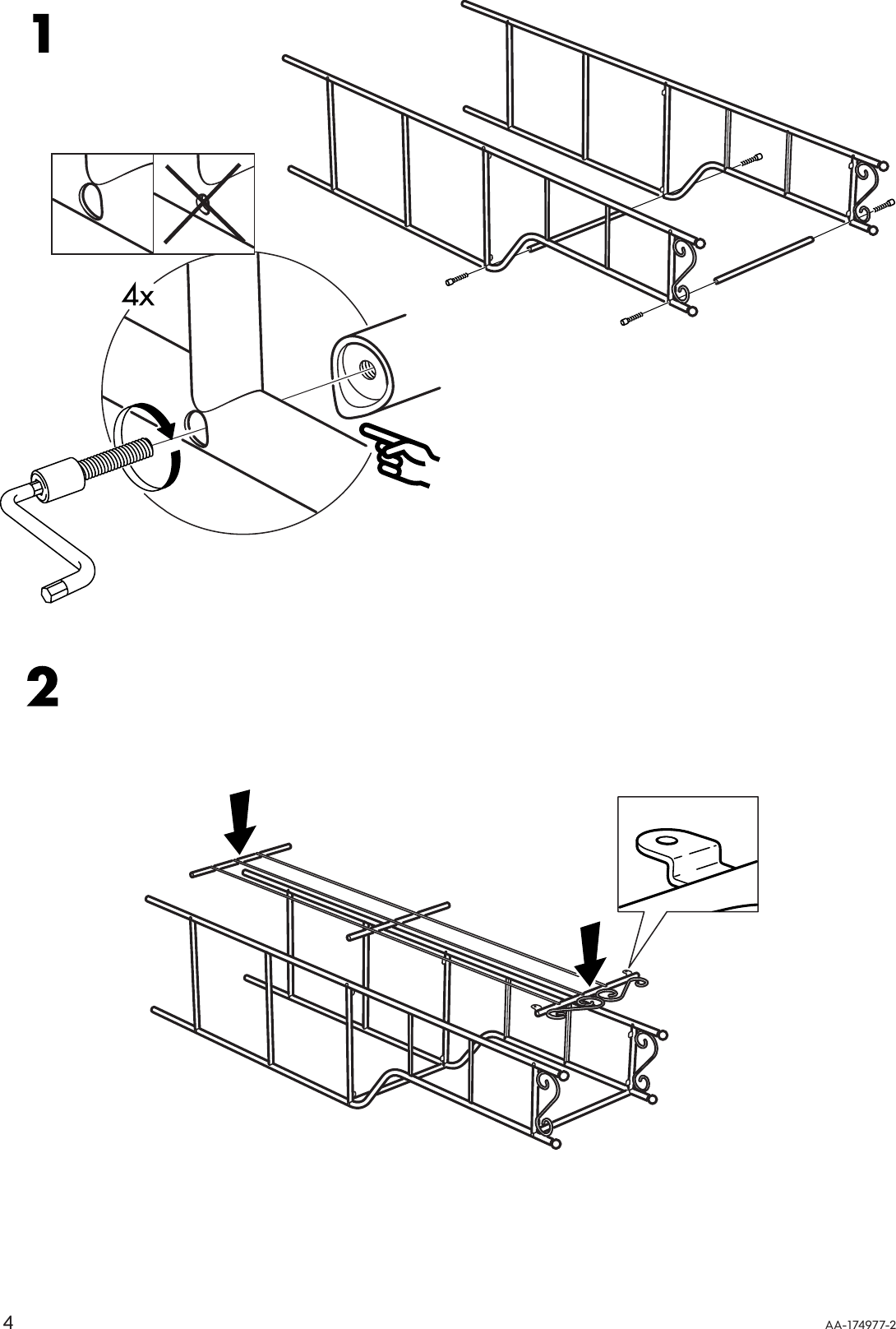 Page 4 of 8 - Ikea Ikea-Rannskar-Shelving-Unit-17X69-Assembly-Instruction