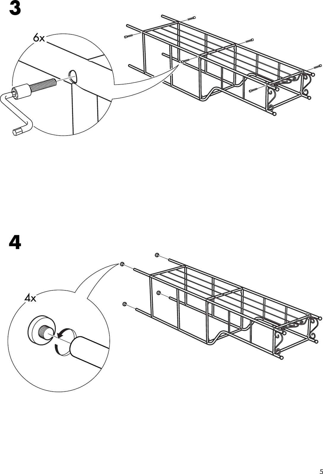Page 5 of 8 - Ikea Ikea-Rannskar-Shelving-Unit-17X69-Assembly-Instruction