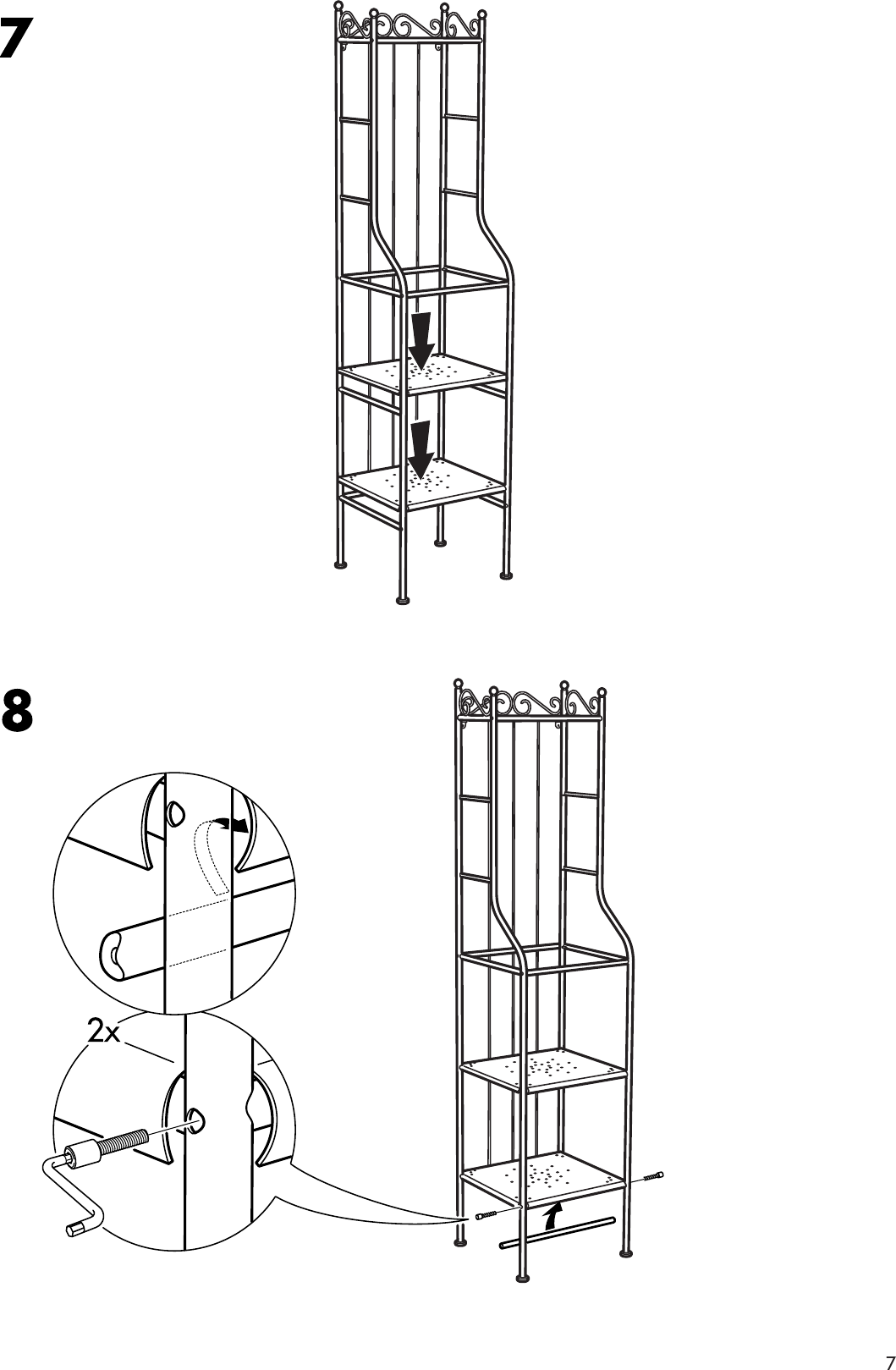 Page 7 of 8 - Ikea Ikea-Rannskar-Shelving-Unit-17X69-Assembly-Instruction