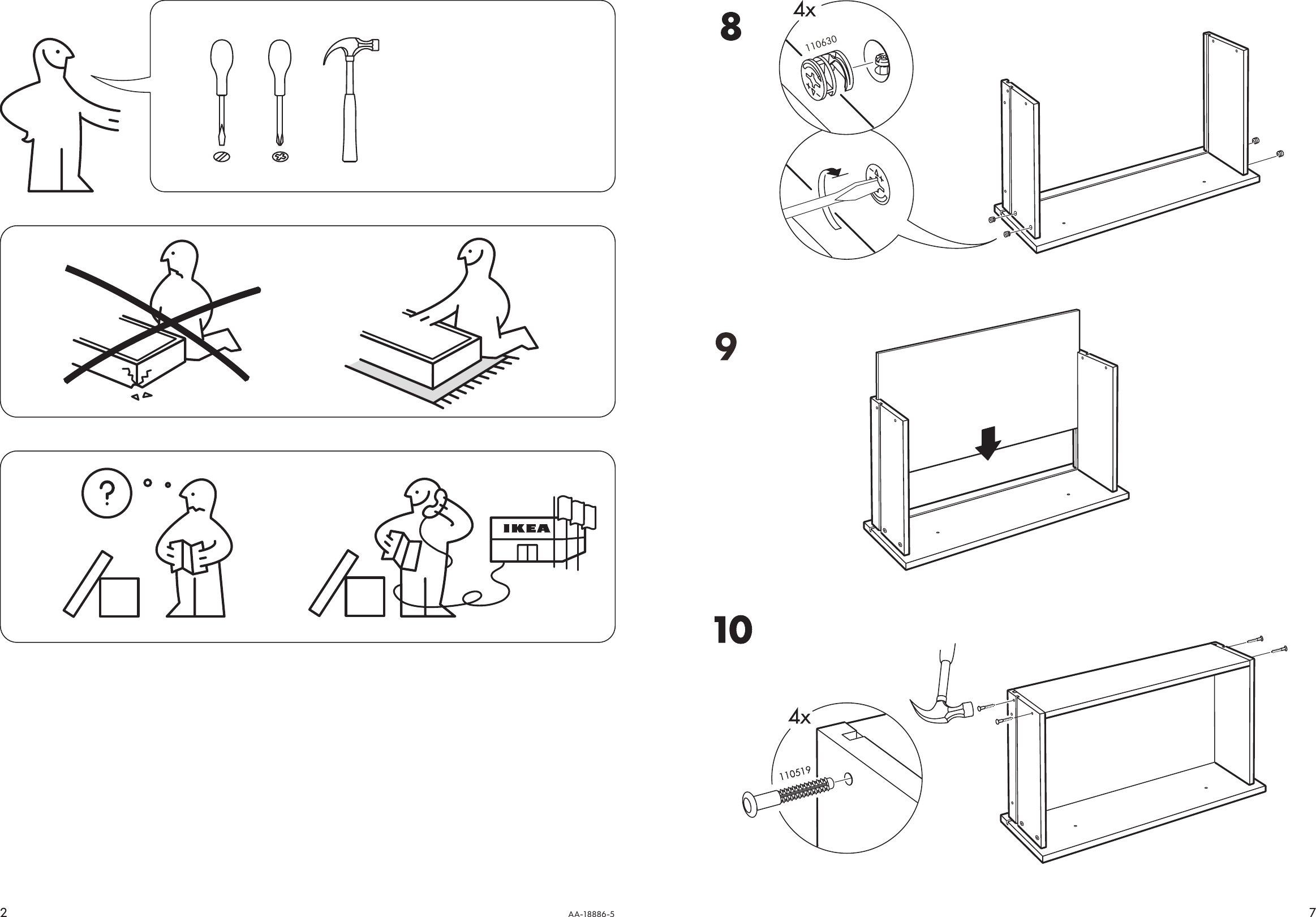 Ikea Rast Chest W 3Drawers 24 3 8X27 1 2 Assembly Instruction