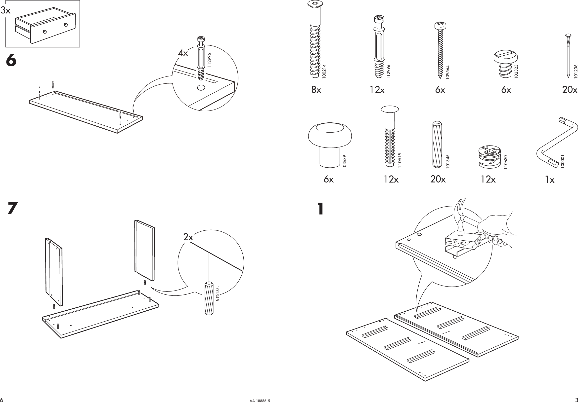 Ikea Rast Chest W 3Drawers 24 3 8X27 1 2 Assembly Instruction