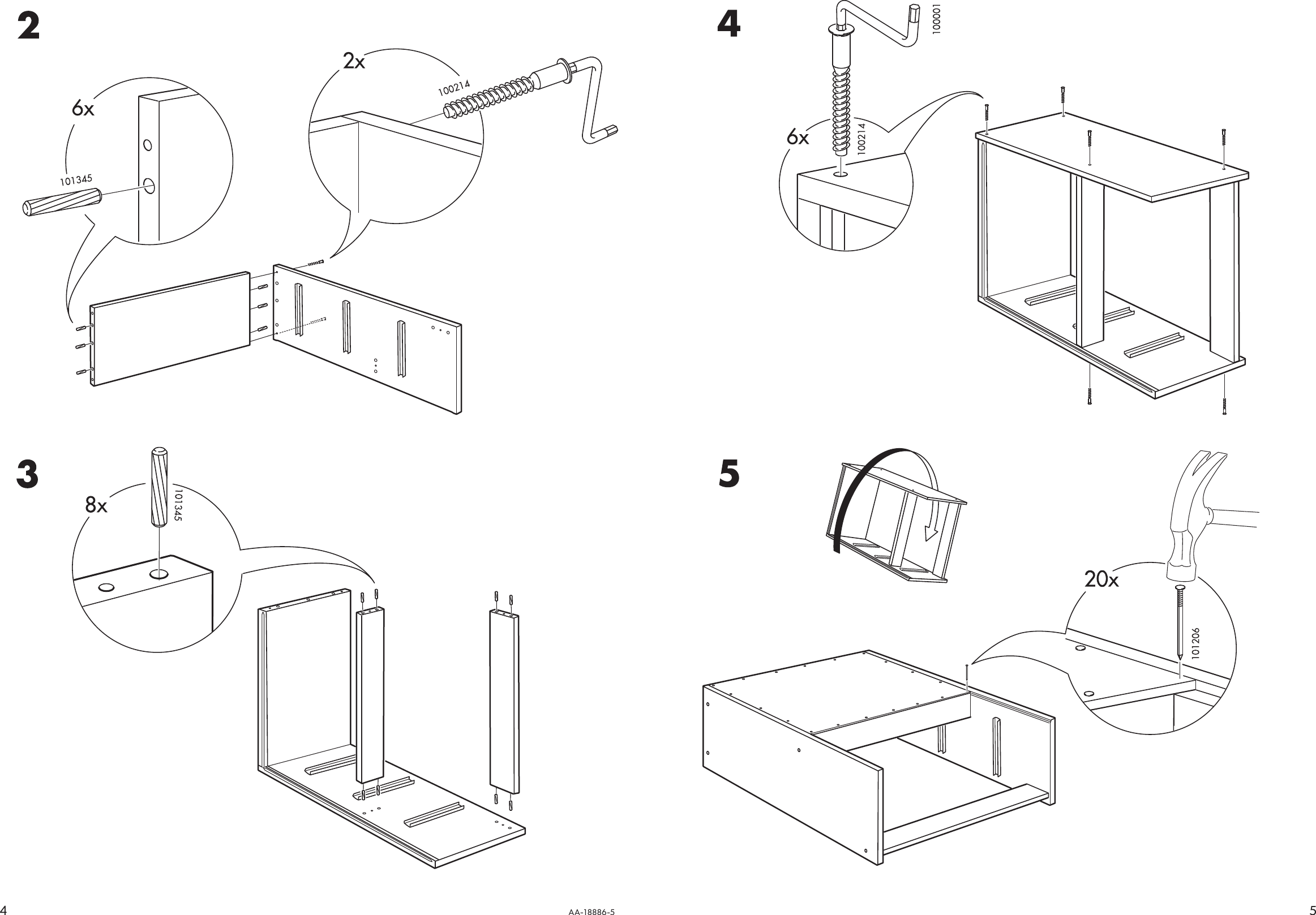 Ikea Rast Chest W 3Drawers 24 3 8X27 1 2 Assembly Instruction