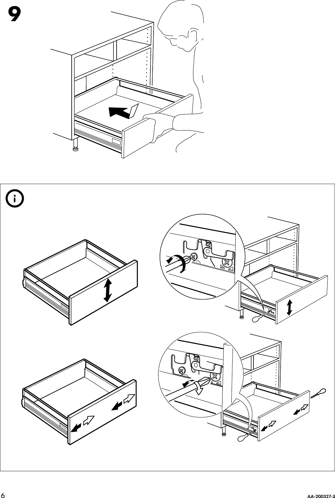 Page 6 of 8 - Ikea Ikea-Rationell-Deep-Full-Extending-Drawer-15-Assembly-Instruction