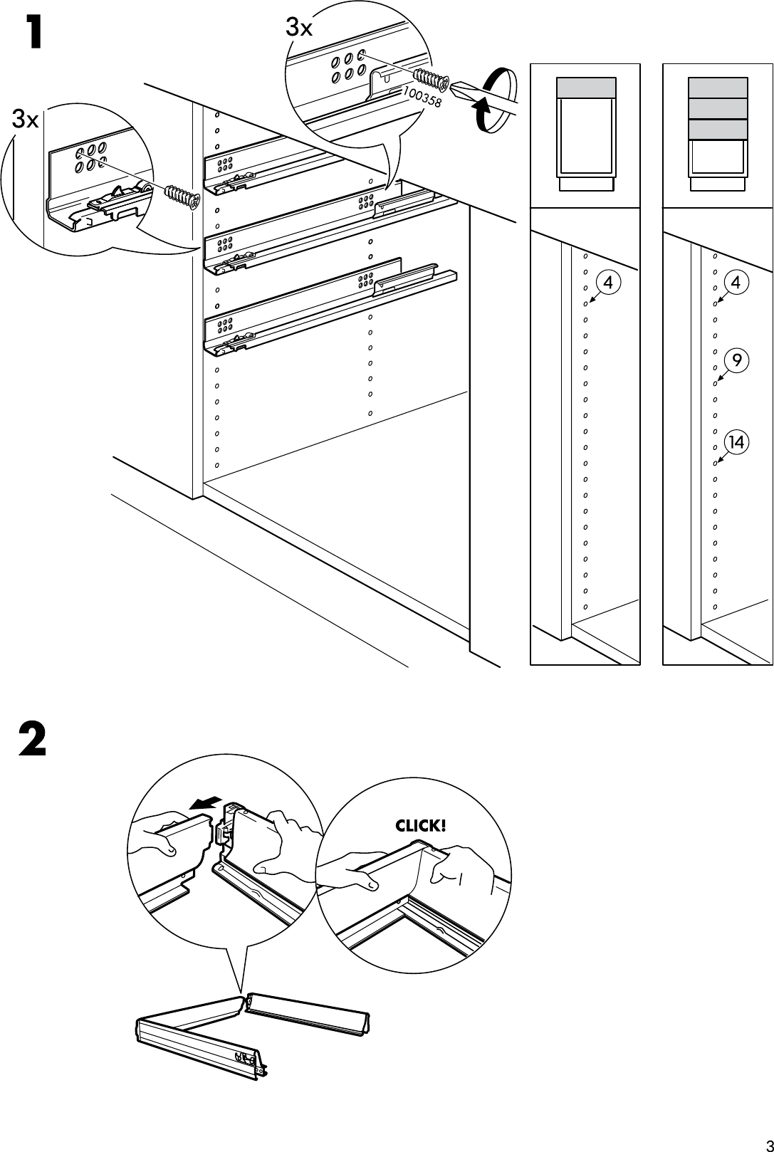 Page 3 of 8 - Ikea Ikea-Rationell-Full-Extending-Drawer-15-Assembly-Instruction