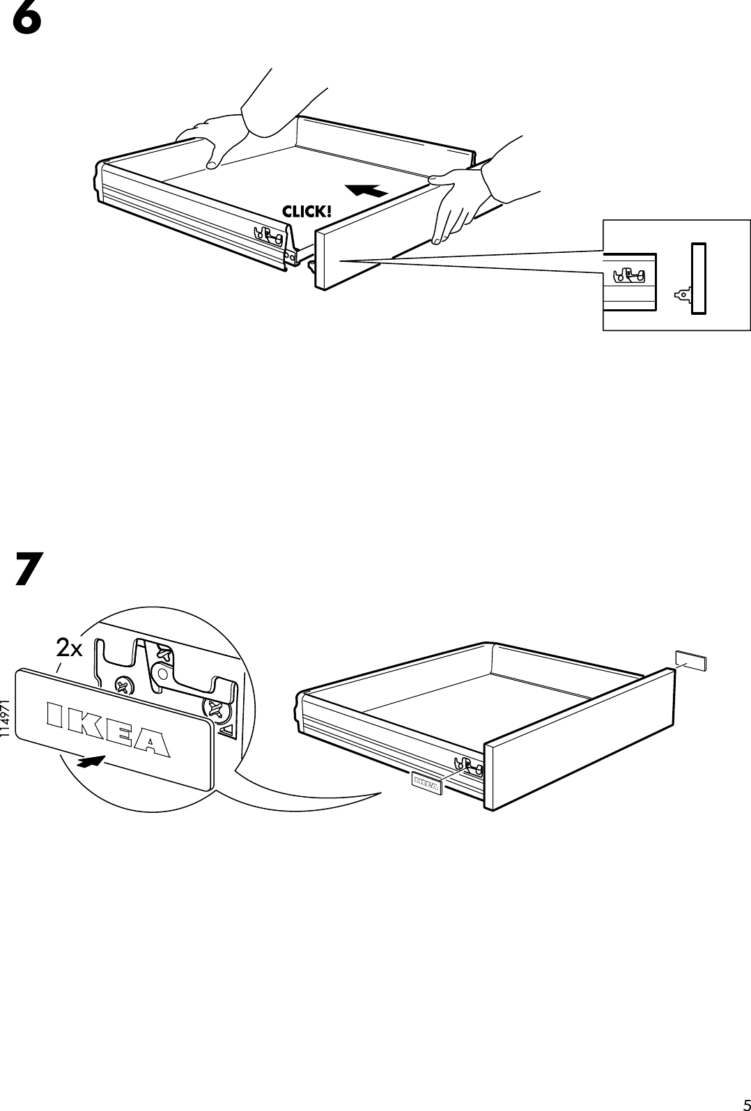 Page 5 of 8 - Ikea Ikea-Rationell-Full-Extending-Drawer-15-Assembly-Instruction