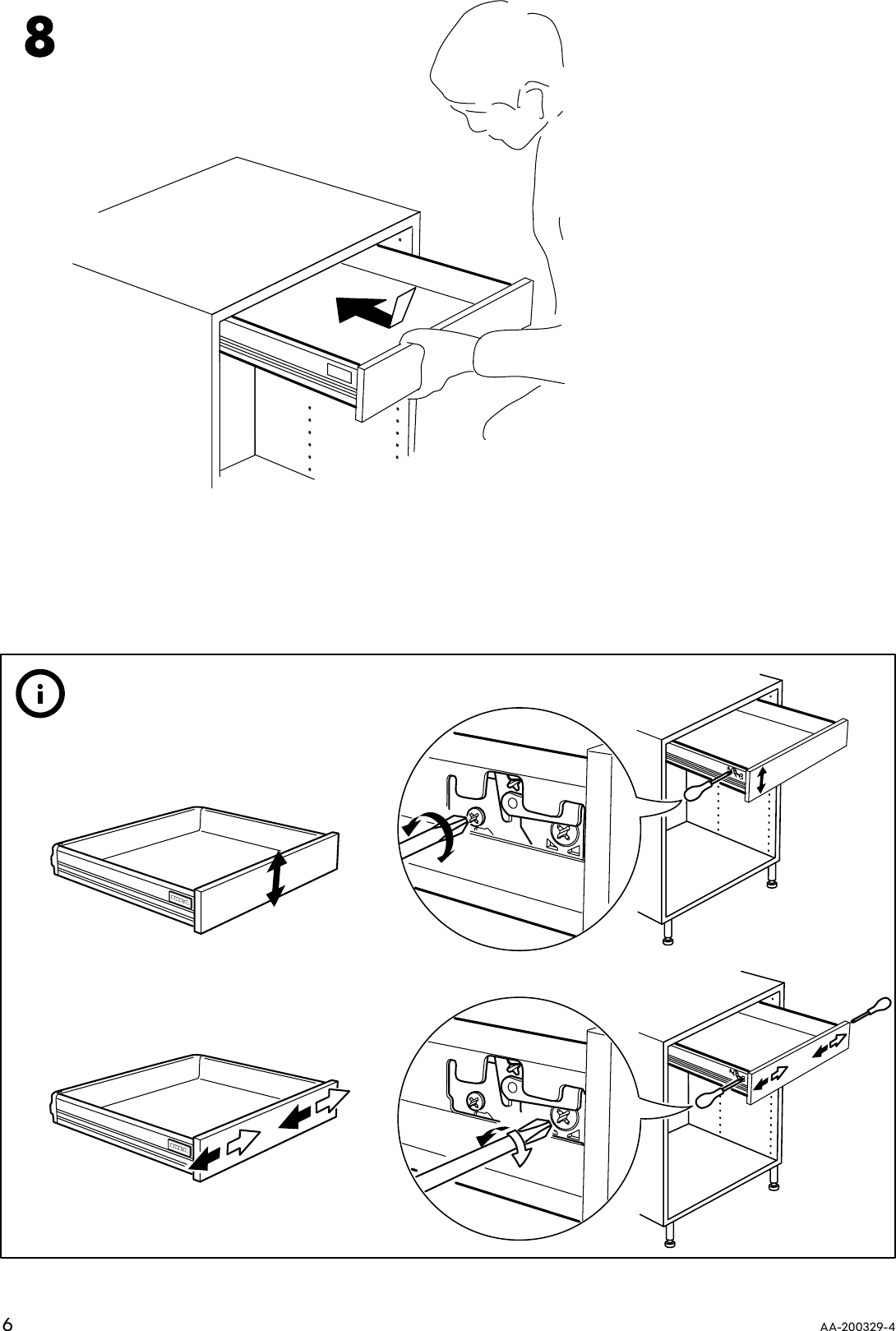 Page 6 of 8 - Ikea Ikea-Rationell-Full-Extending-Drawer-15-Assembly-Instruction