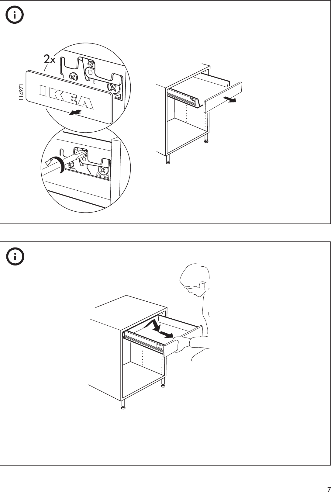 Page 7 of 8 - Ikea Ikea-Rationell-Full-Extending-Drawer-24-Assembly-Instruction