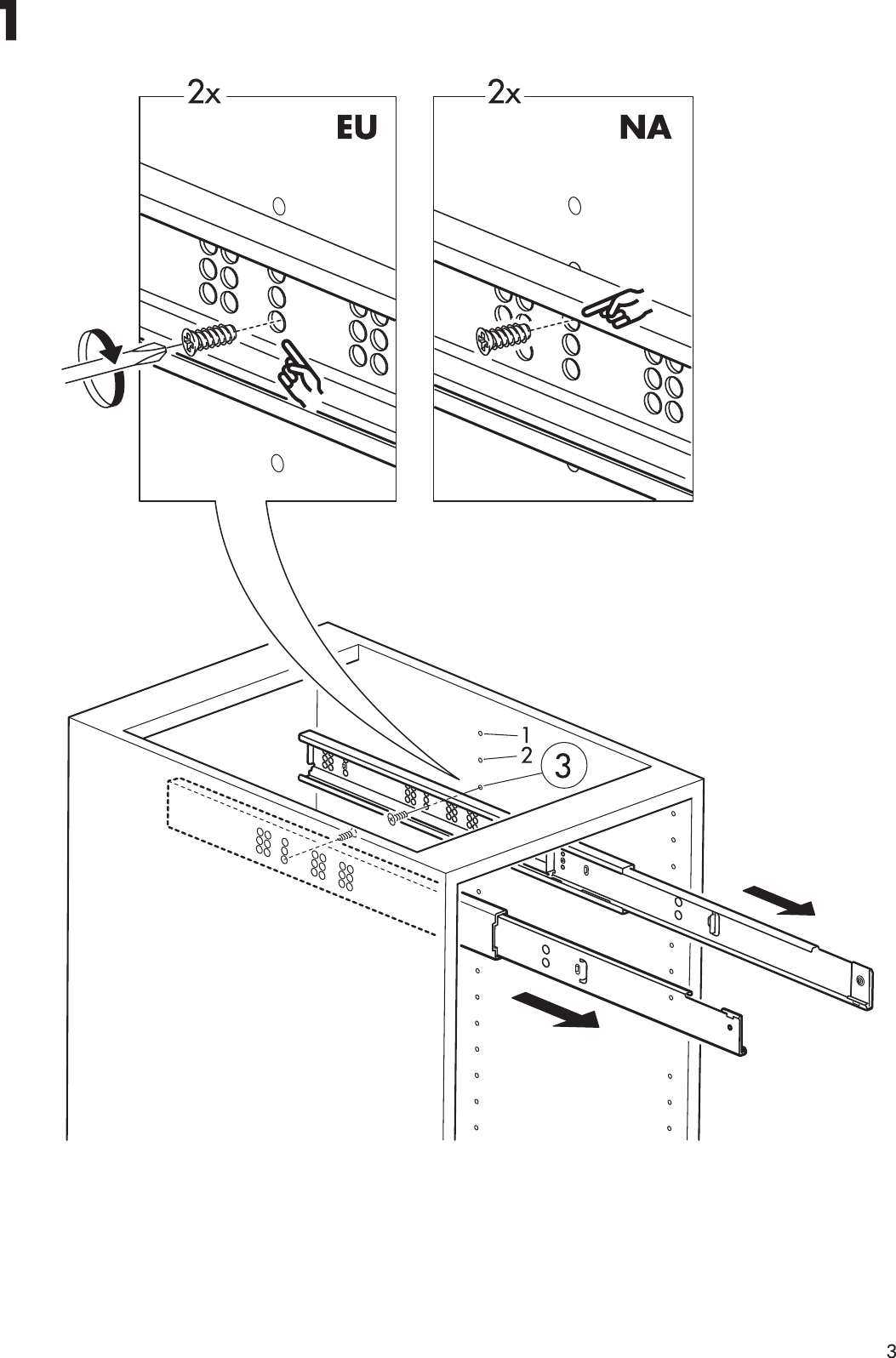 Page 3 of 8 - Ikea Ikea-Rationell-Pull-Out-Ironing-Board-Assembly-Instruction