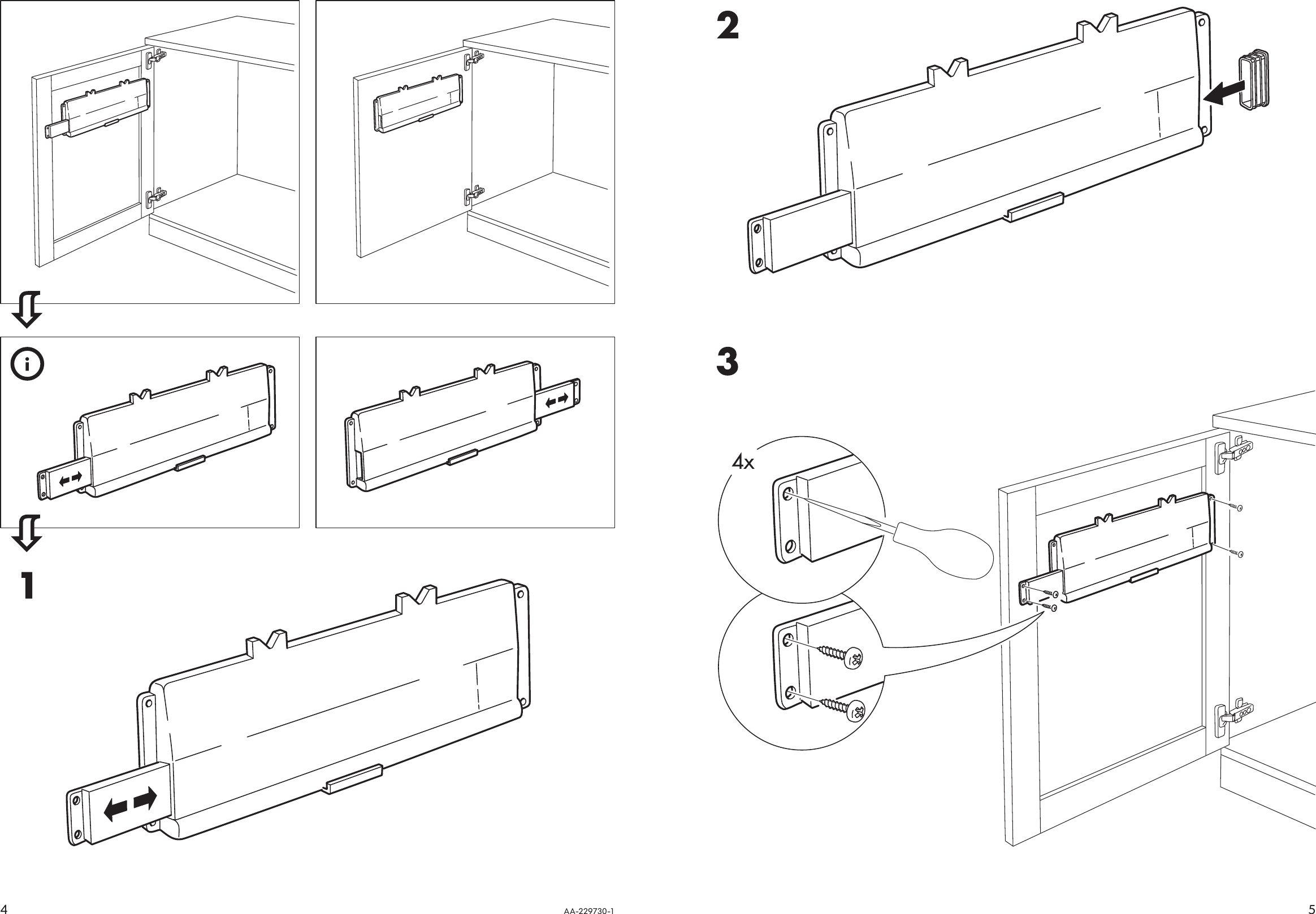 Page 4 of 4 - Ikea Ikea-Rationell-Suspension-Rail-For-Wastebin-Assembly-Instruction