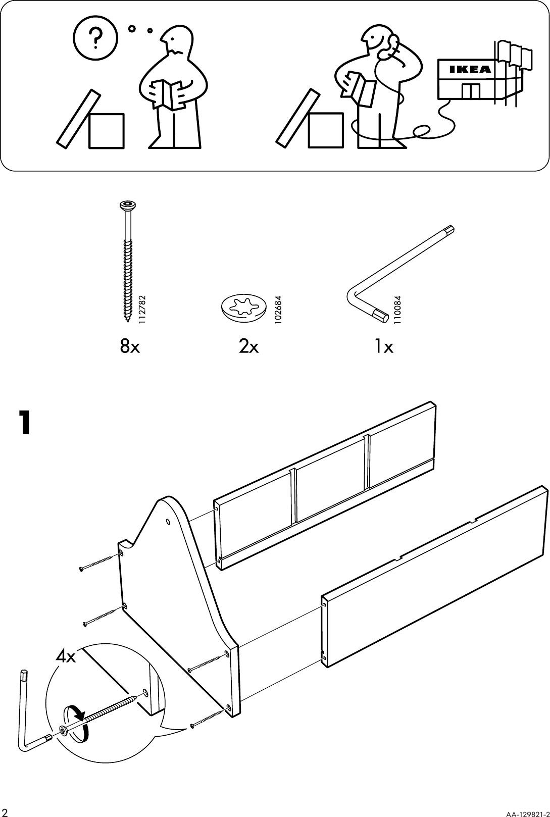 Page 2 of 4 - Ikea Ikea-Rationell-Variera-Box-Handle-Assembly-Instruction