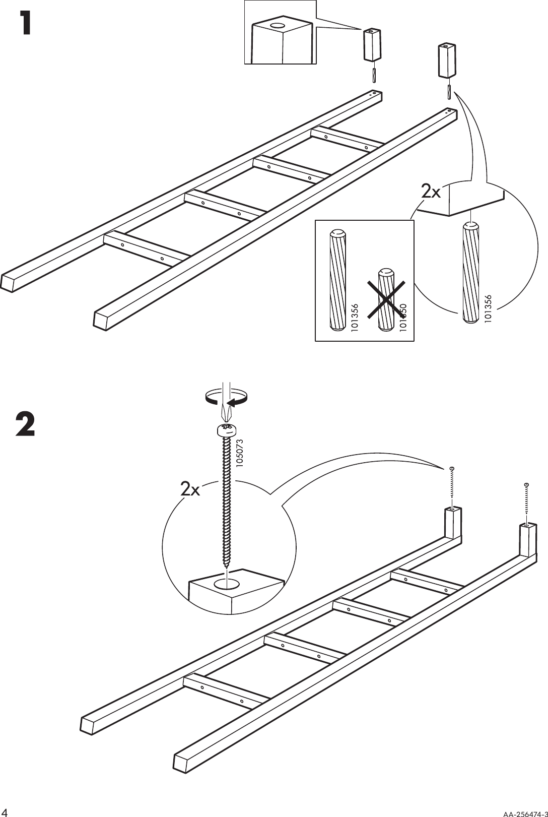 Page 4 of 8 - Ikea Ikea-Rexbo-Shelf-Unit-12-1-4X68-1-2-Assembly-Instruction