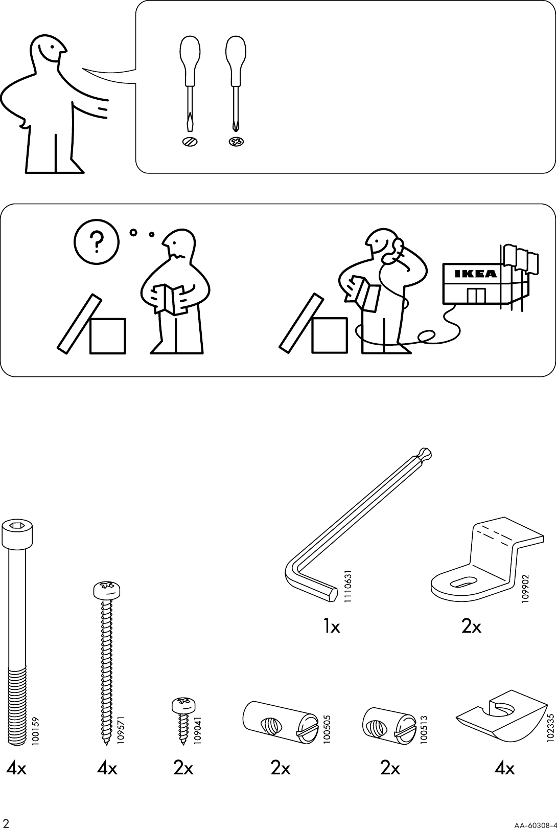 Page 2 of 8 - Ikea Ikea-Roger-Chair-Assembly-Instruction