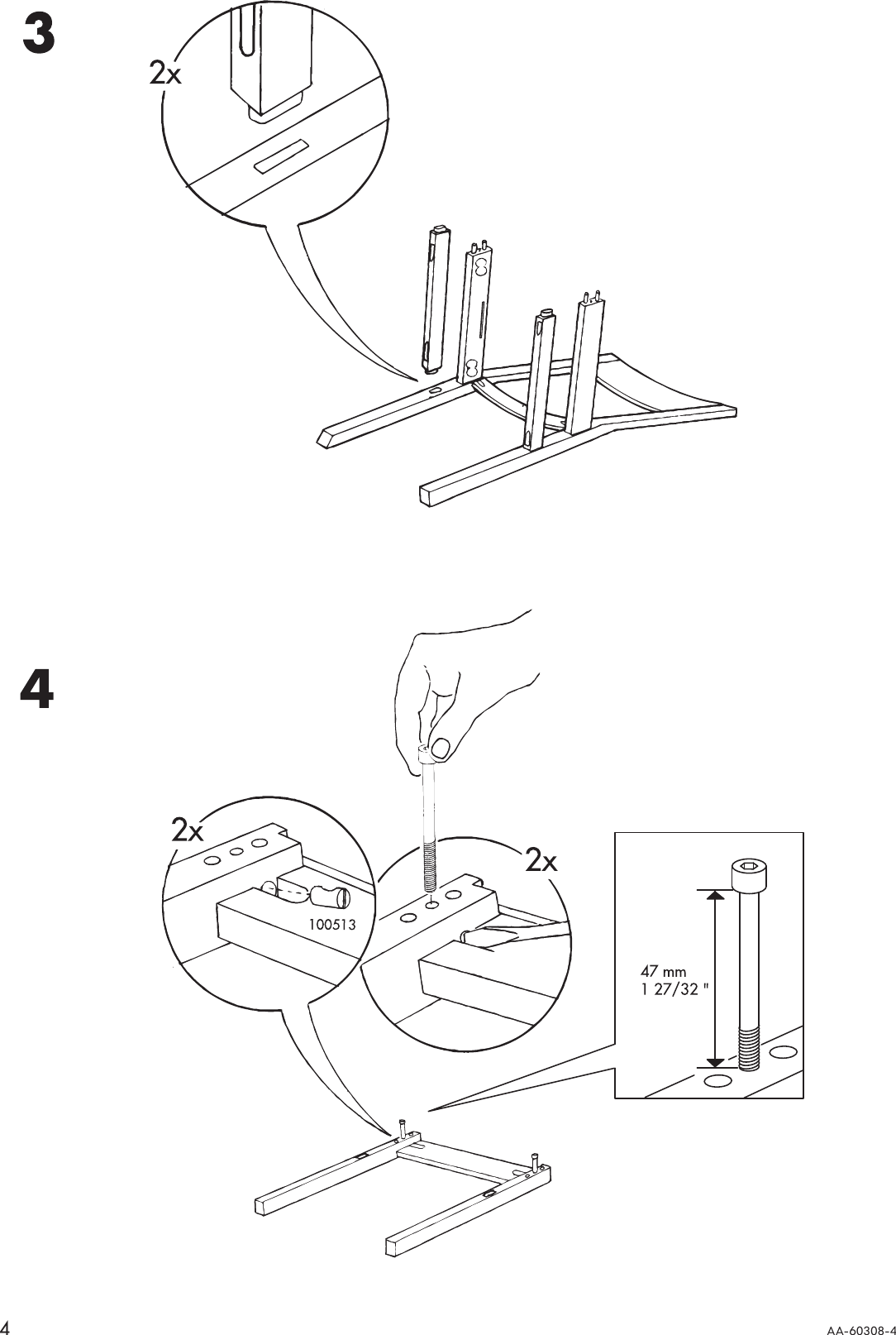 Page 4 of 8 - Ikea Ikea-Roger-Chair-Assembly-Instruction