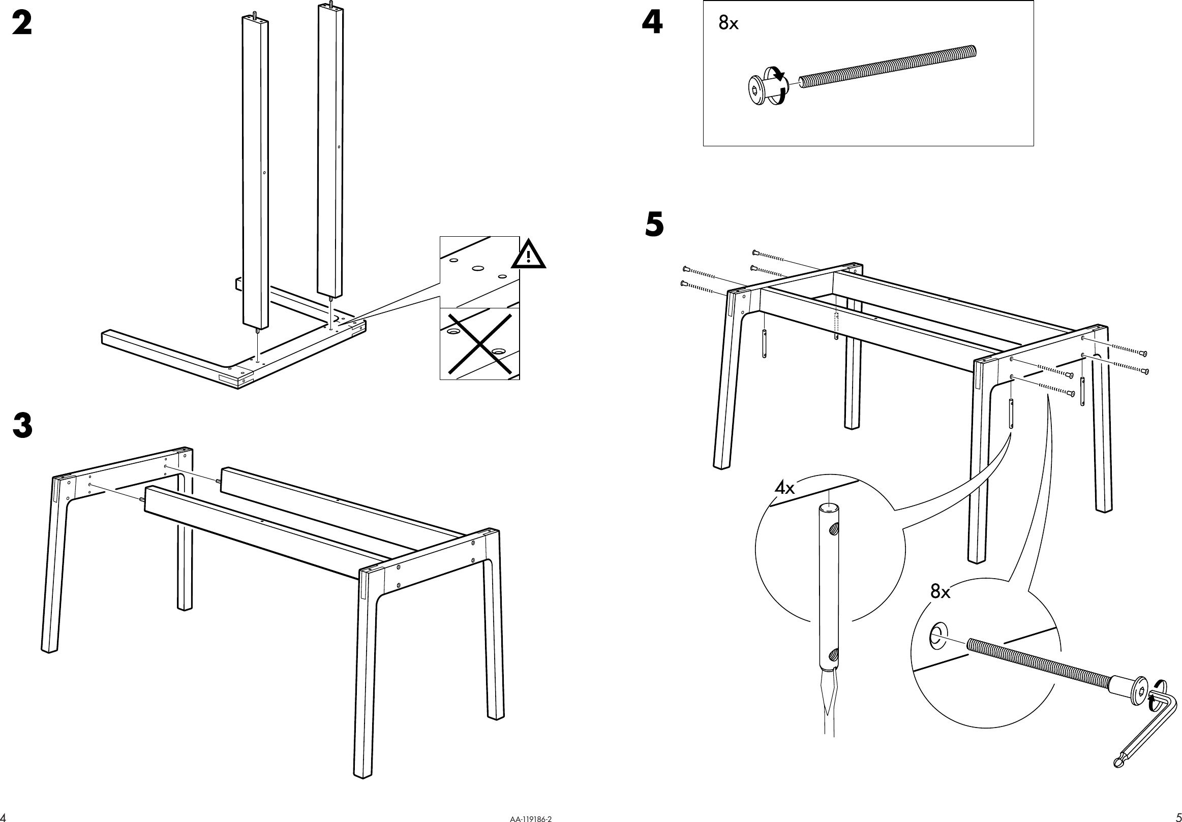 Page 4 of 4 - Ikea Ikea-Rosfors-Dining-Table-63X35-Assembly-Instruction